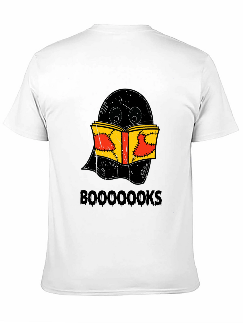 Booooks Ghost Reading Book Halloween T-Shirt