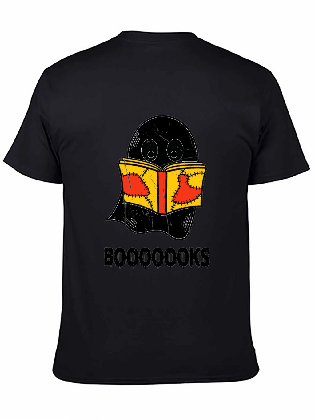 Booooks Ghost Reading Book Halloween T-Shirt