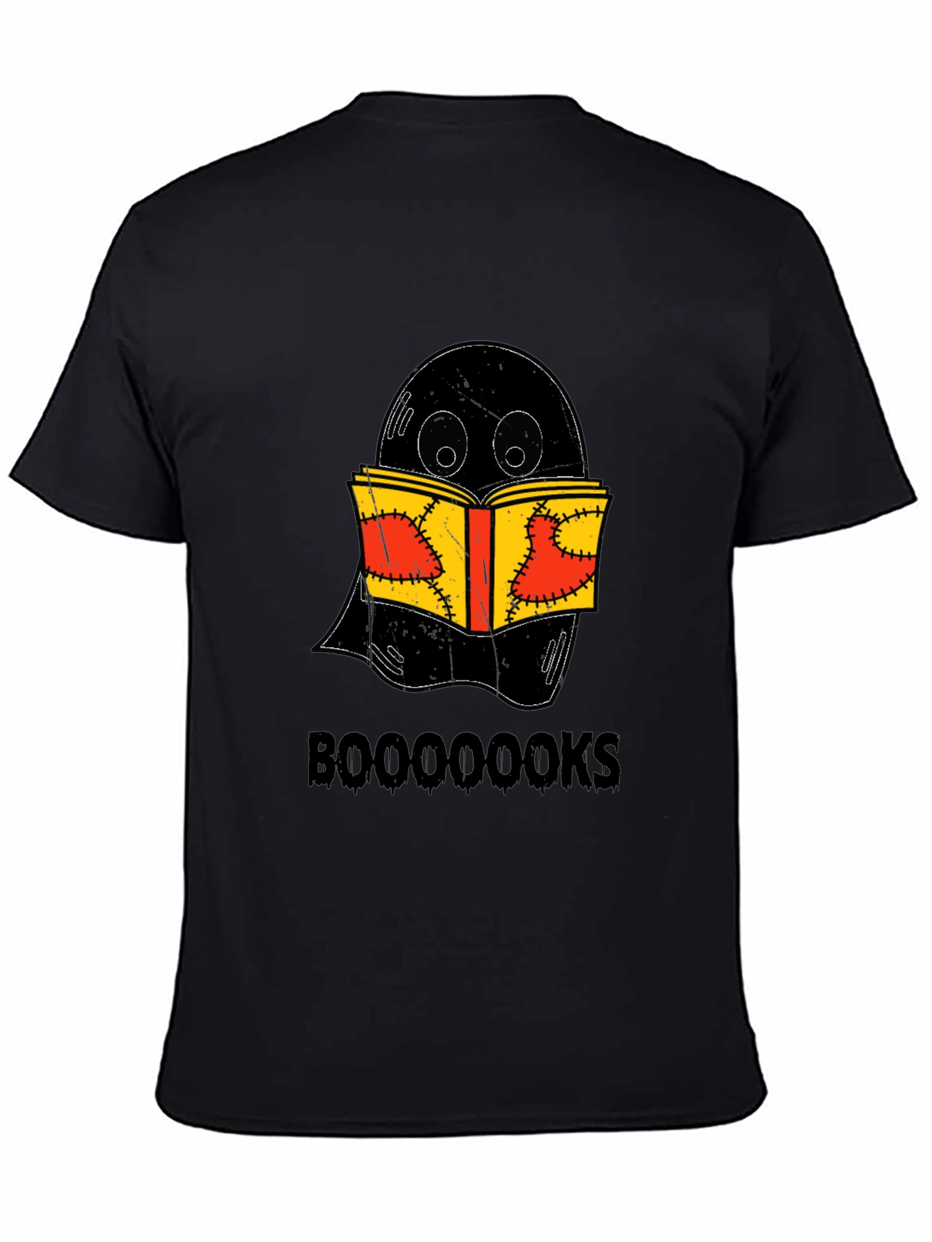 Booooks Ghost Reading Book Halloween T-Shirt