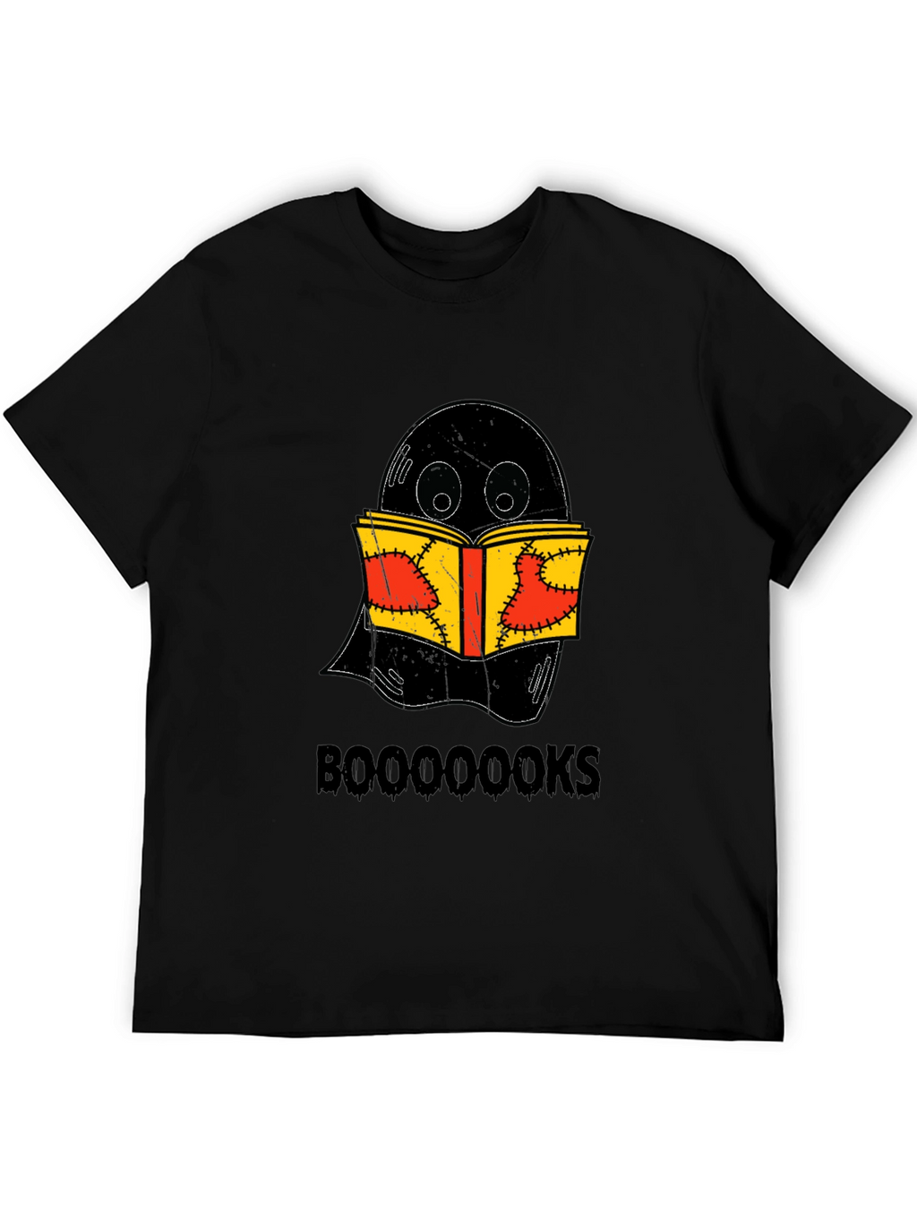 Booooks Ghost Reading Book Halloween T-Shirt