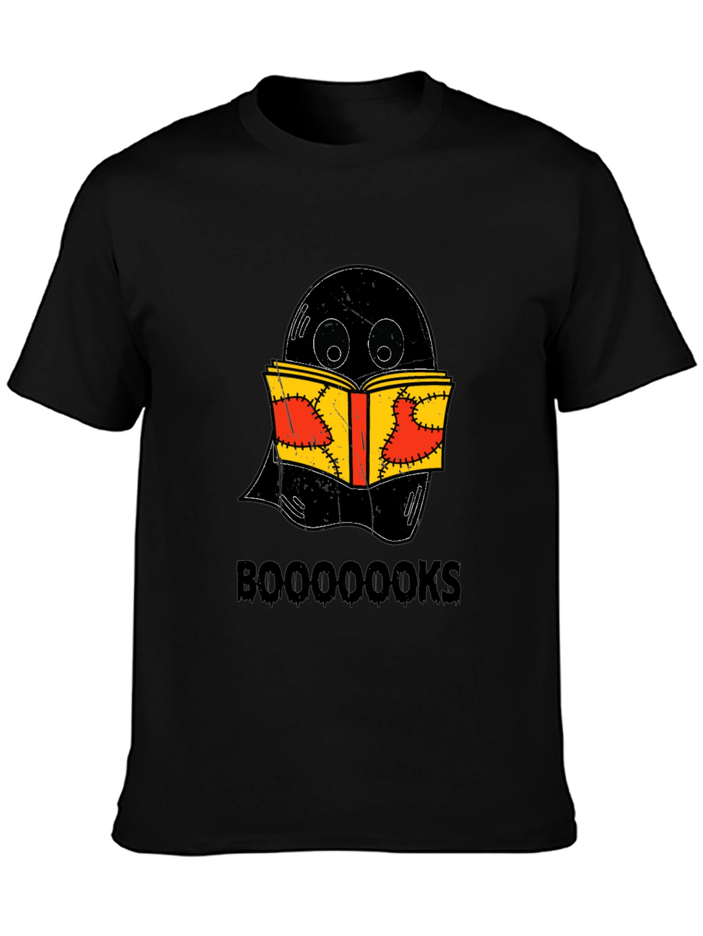 Booooks Ghost Reading Book Halloween T-Shirt