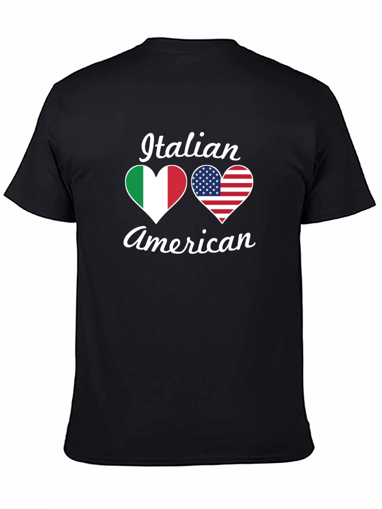 Italian American Heart Flag T-Shirt