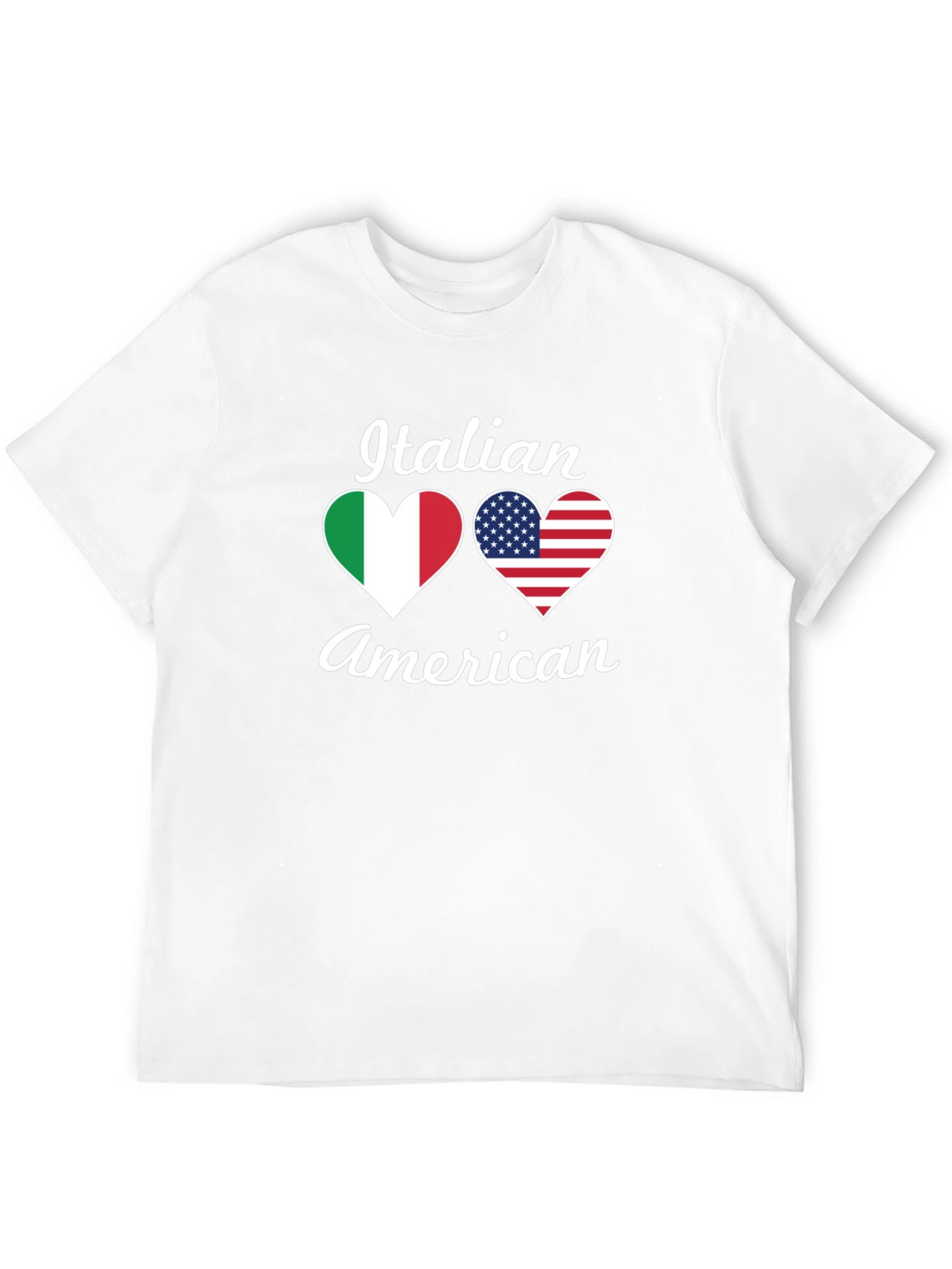 Italian American Heart Flag T-Shirt