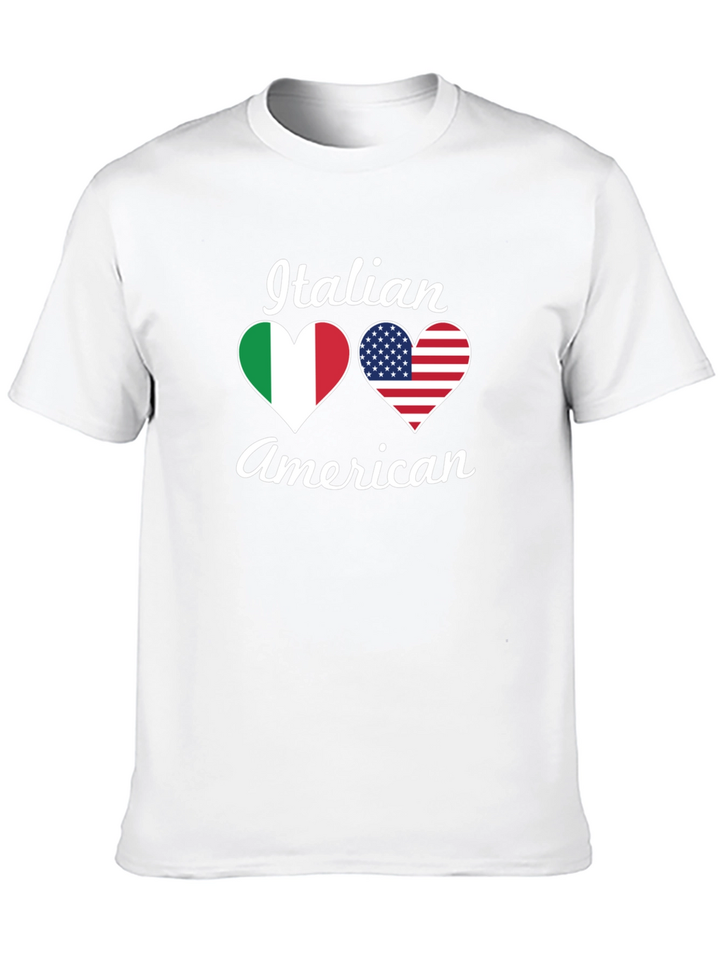 Italian American Heart Flag T-Shirt