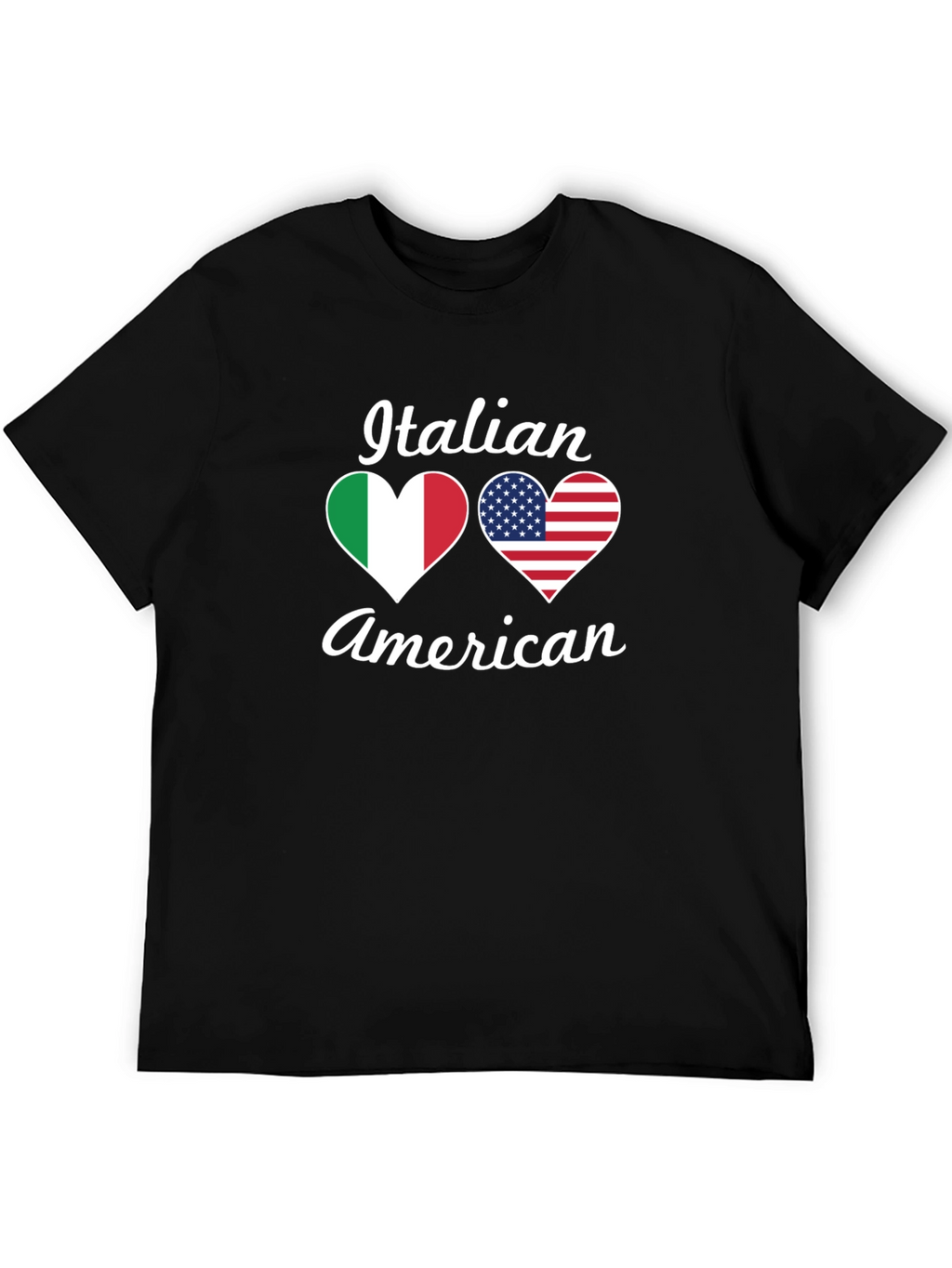 Italian American Heart Flag T-Shirt