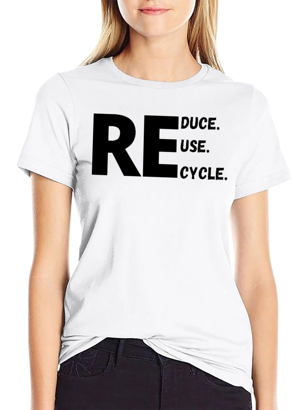 Reduce Reuse Recycle T-Shirt - Black Graphic Tee