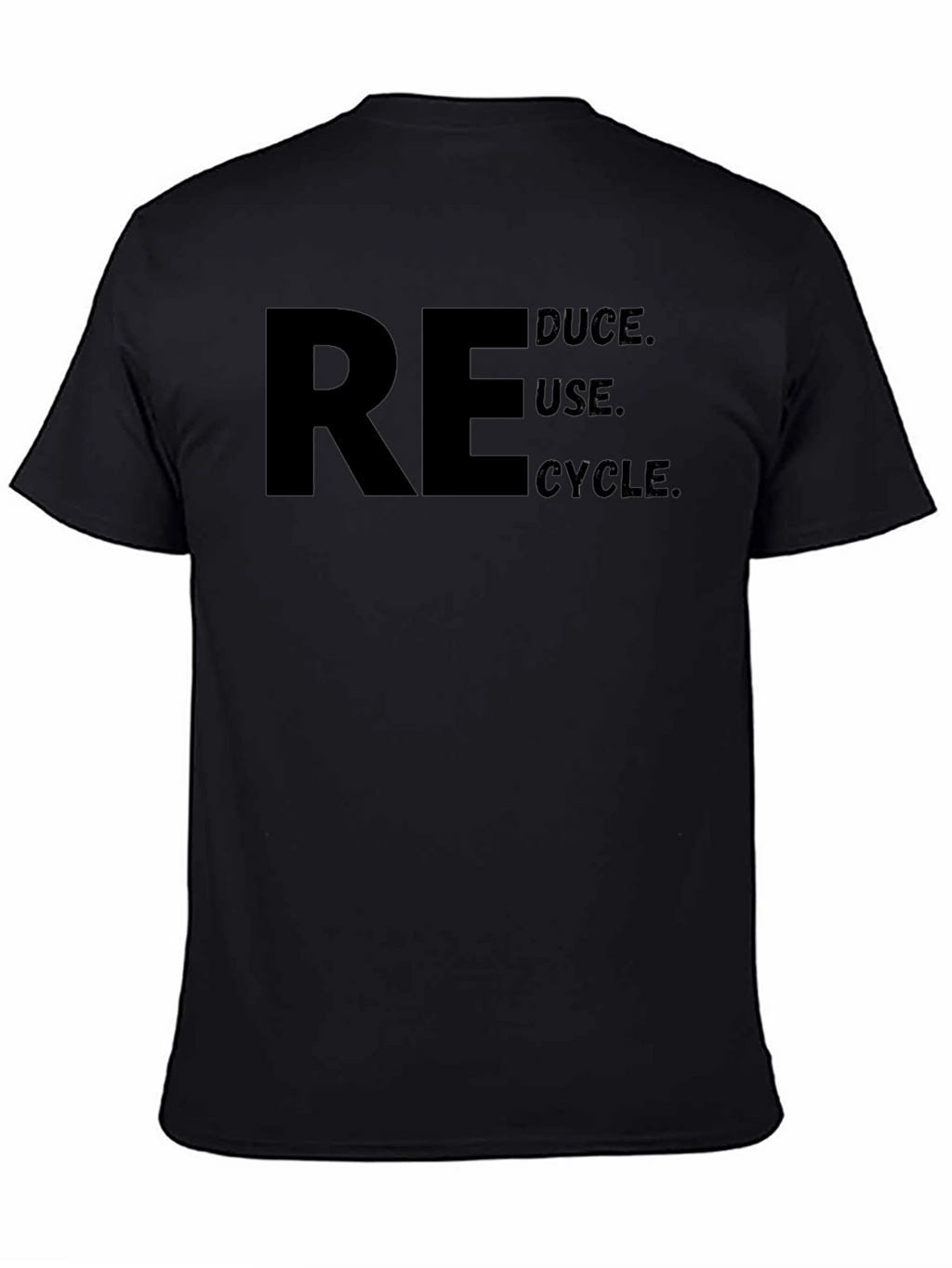 Reduce Reuse Recycle T-Shirt - Black Graphic Tee