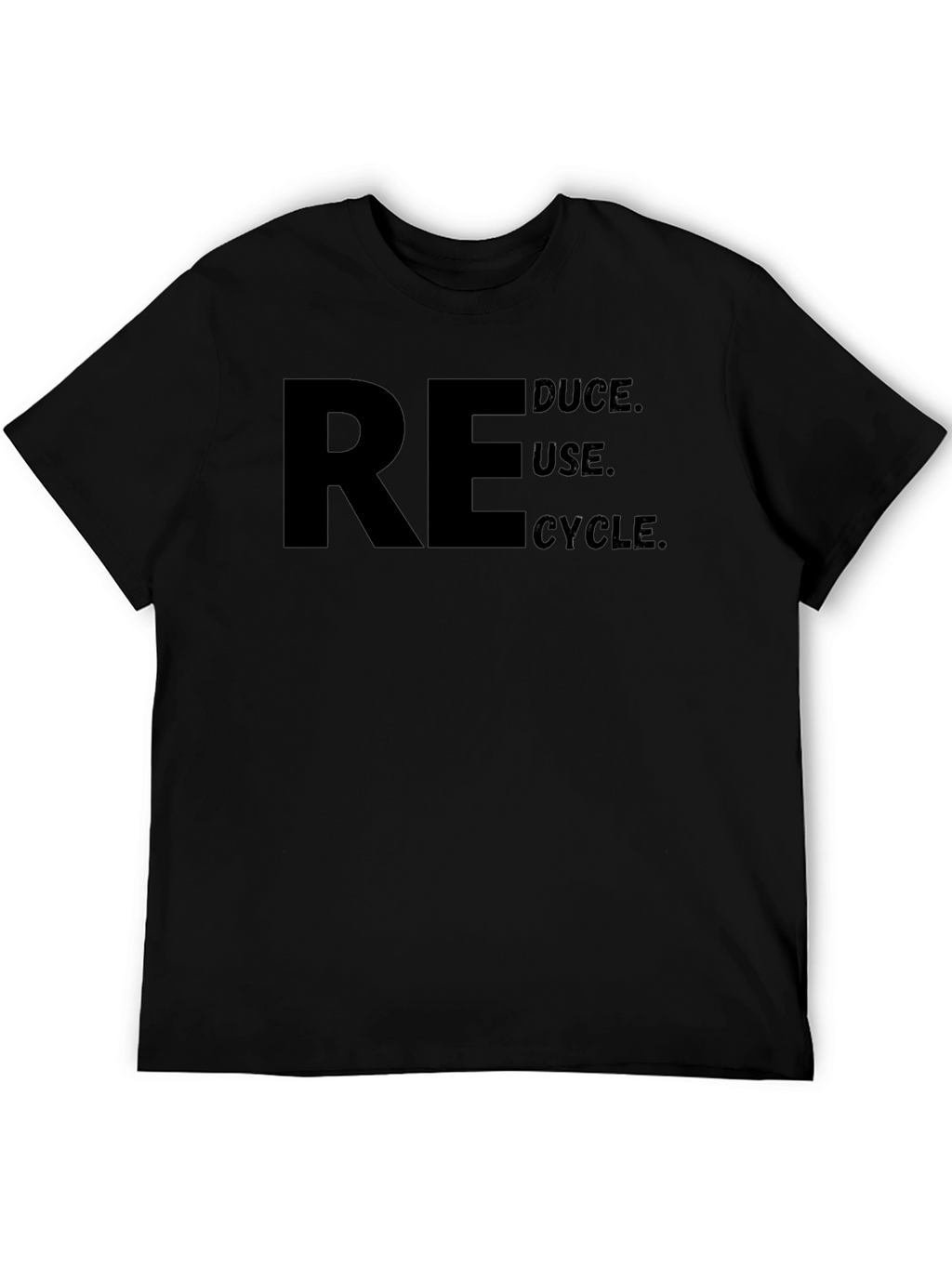 Reduce Reuse Recycle T-Shirt - Black Graphic Tee