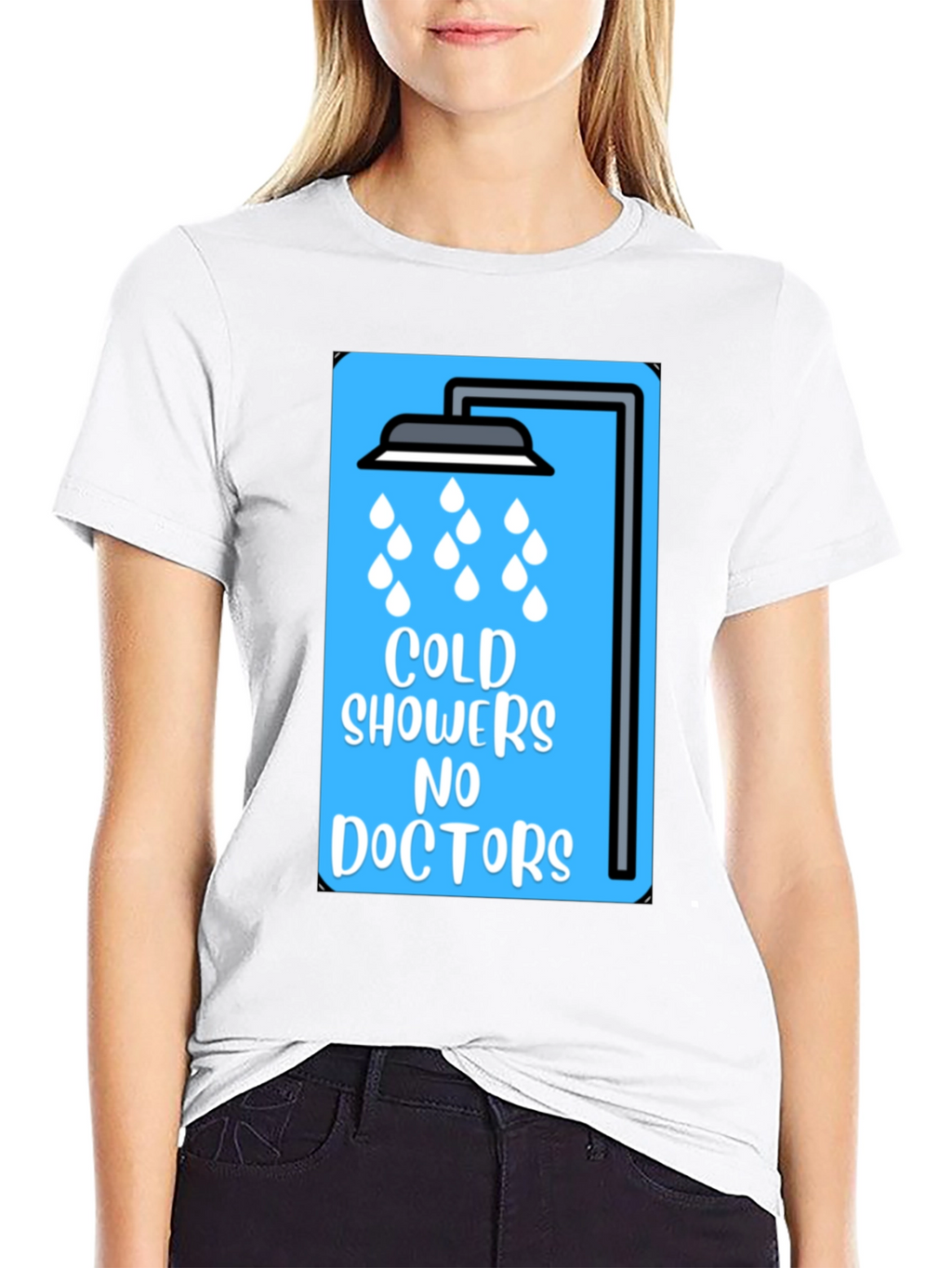 Cold Showers No Doctors Graphic Tee