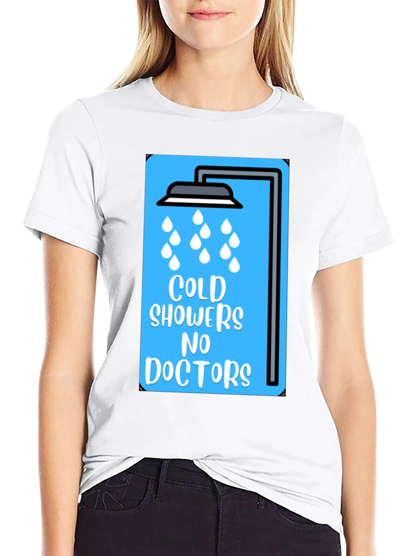 Cold Showers No Doctors Graphic Tee