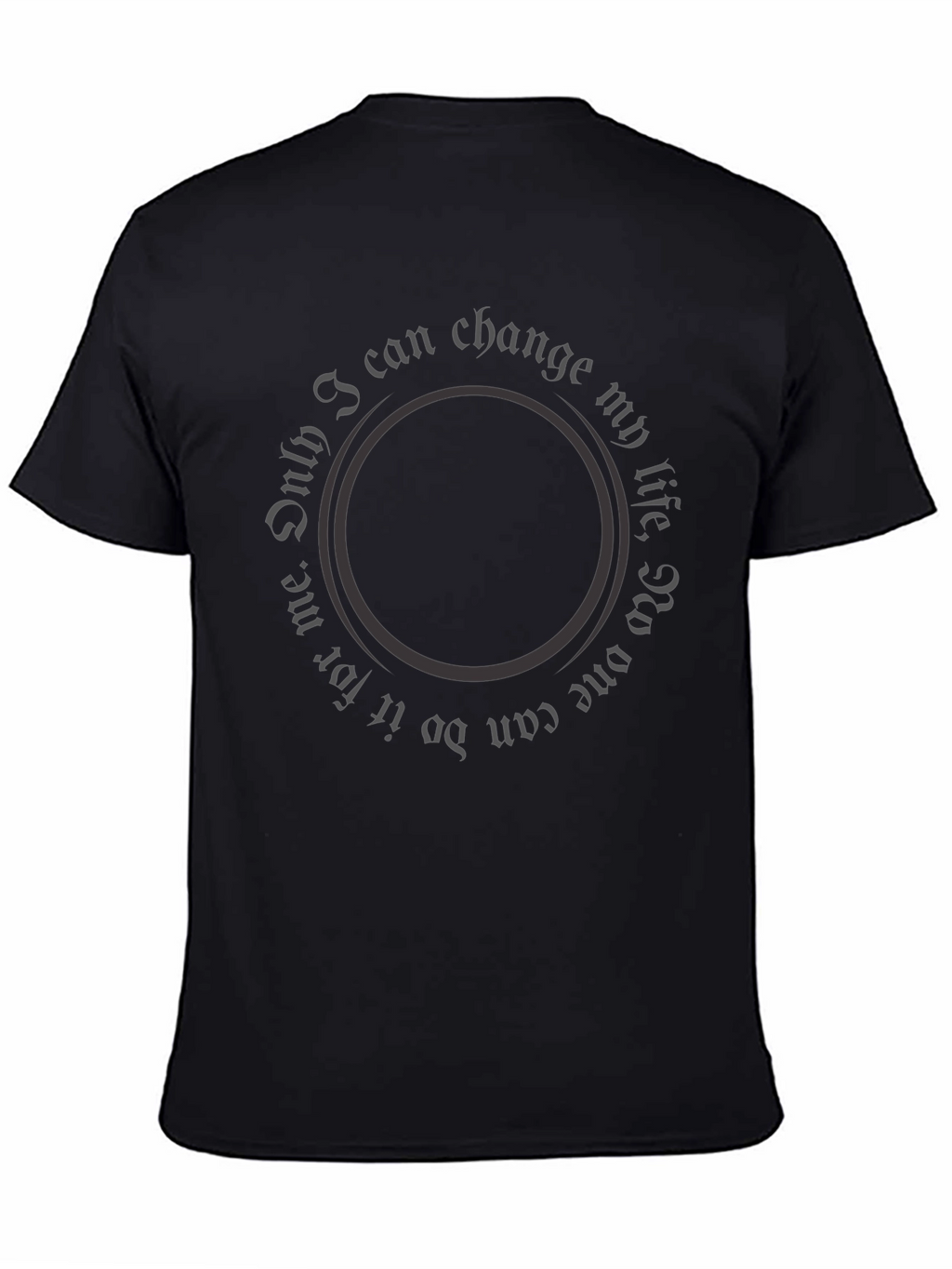 Motivational Circle Text Graphic Tee