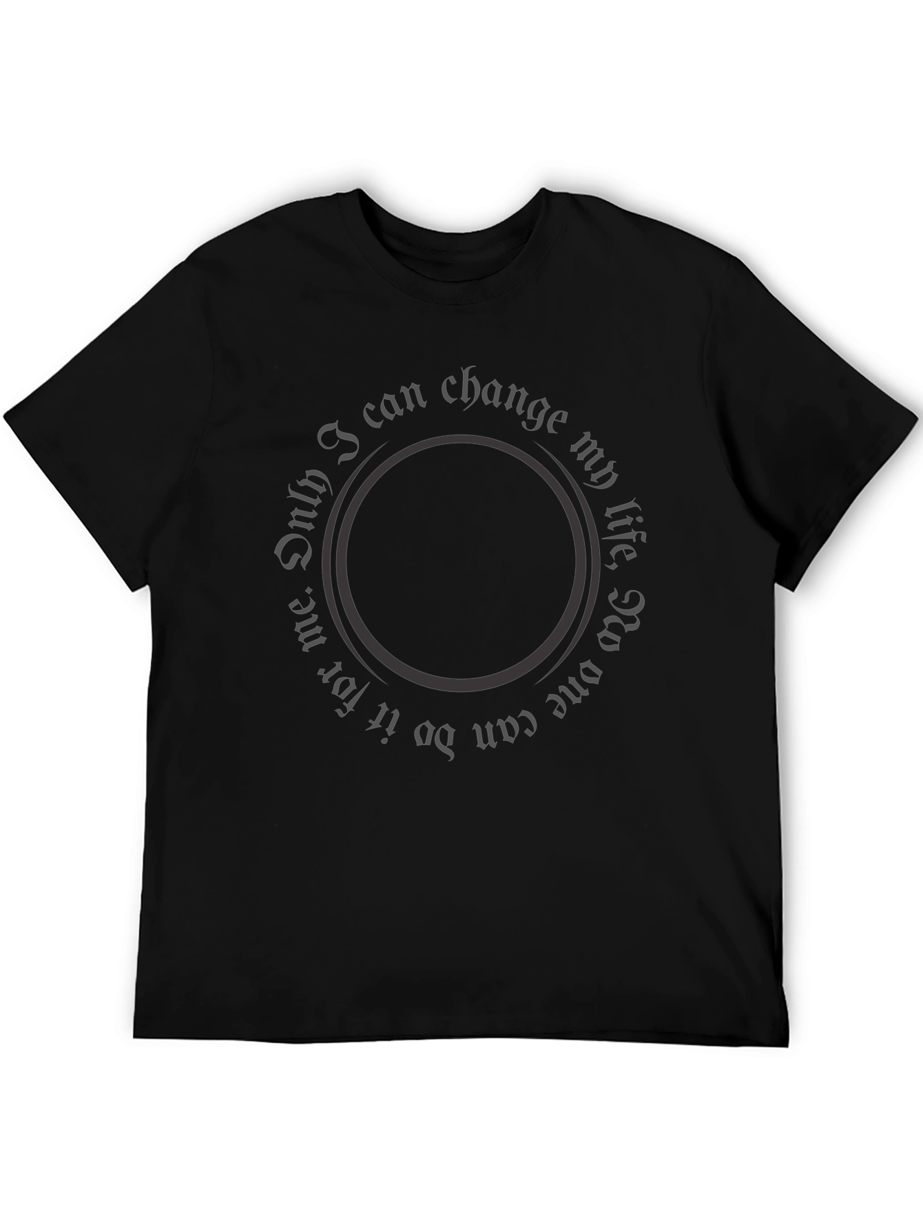 Motivational Circle Text Graphic Tee