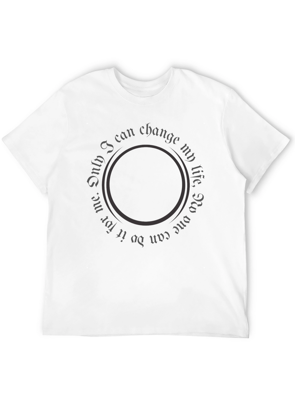 Motivational Circle Text Graphic Tee