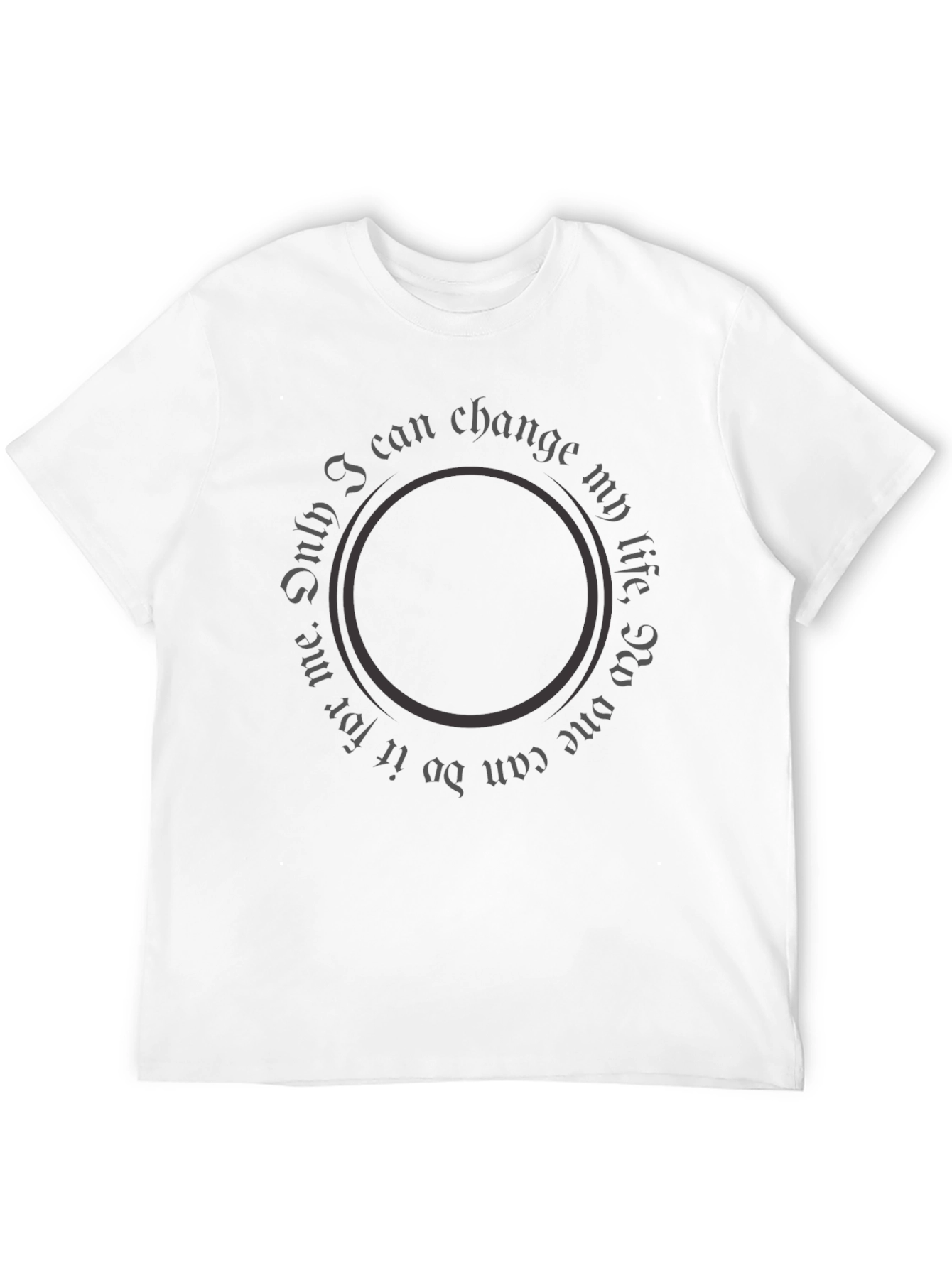 Motivational Circle Text Graphic Tee
