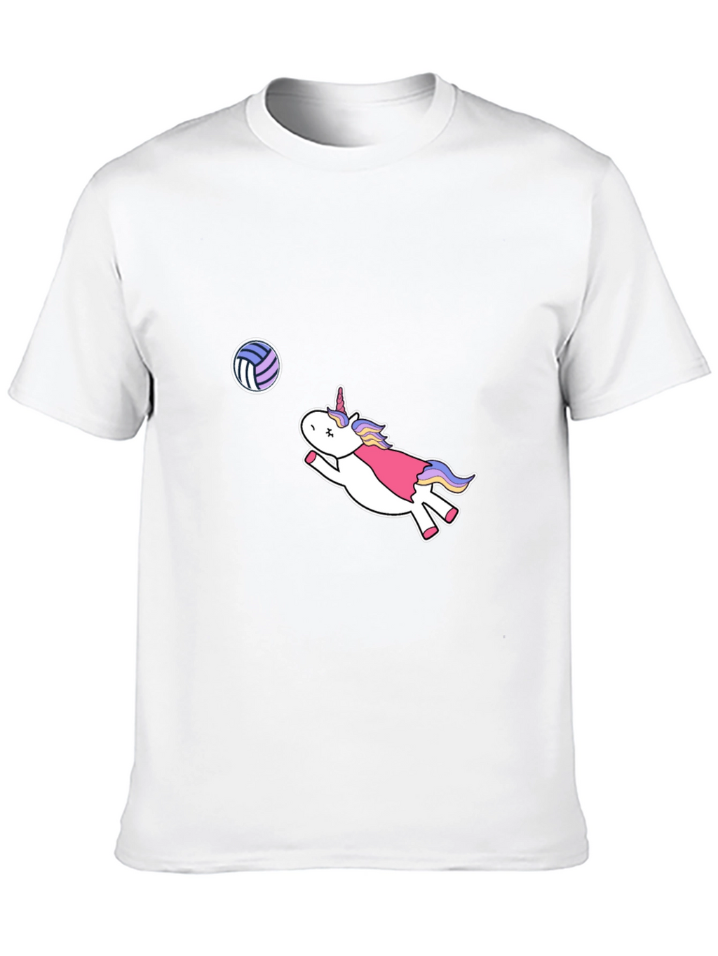Unicorn Volleyball Black T-Shirt