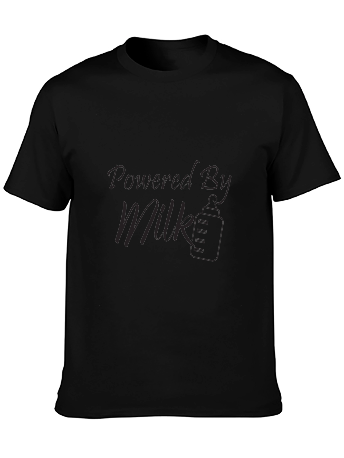 Powered By Milk T-Shirt - Black