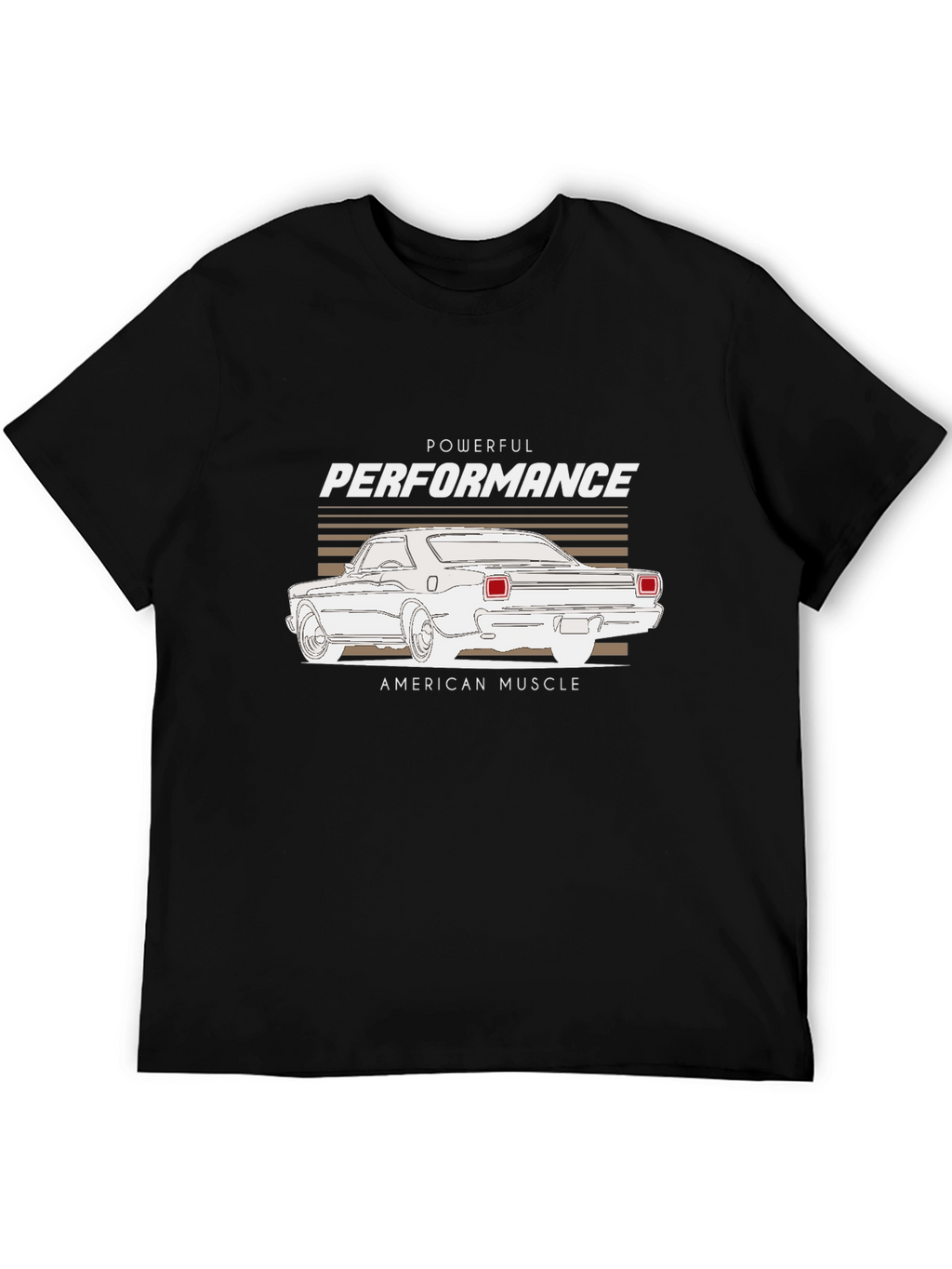 Powerful Performance Muscle Car Graphic Tee