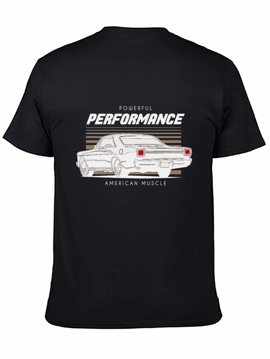 Powerful Performance Muscle Car Graphic Tee