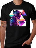 Geometric Astronaut Black T-Shirt
