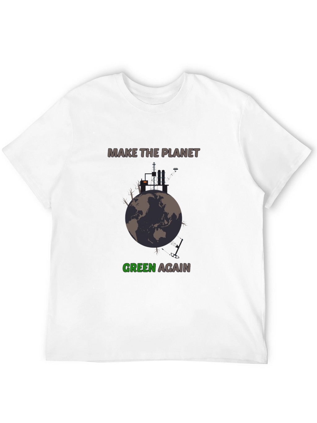Planet Green Again Graphic Tee - Eco-Friendly Style