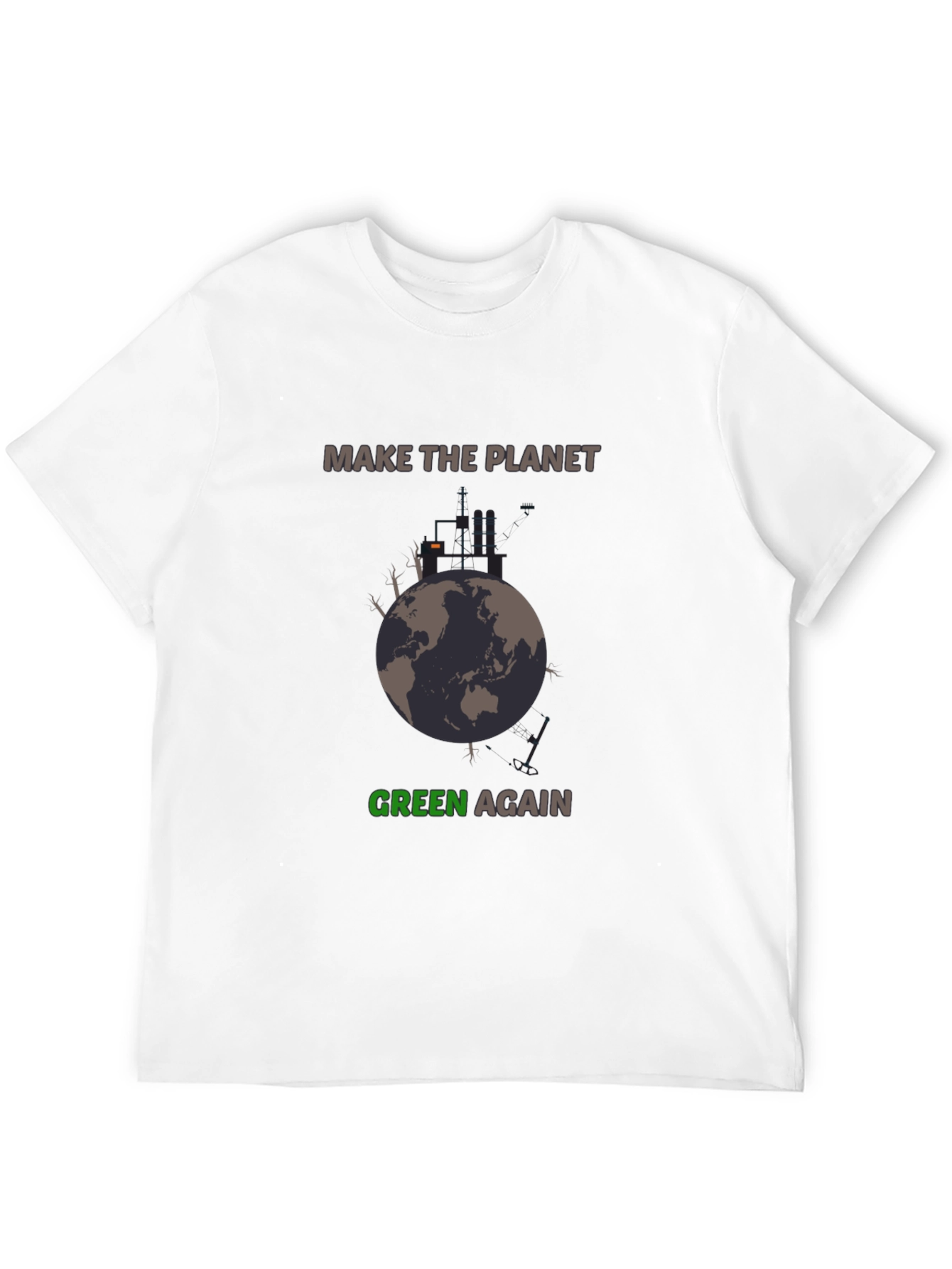 Planet Green Again Graphic Tee - Eco-Friendly Style