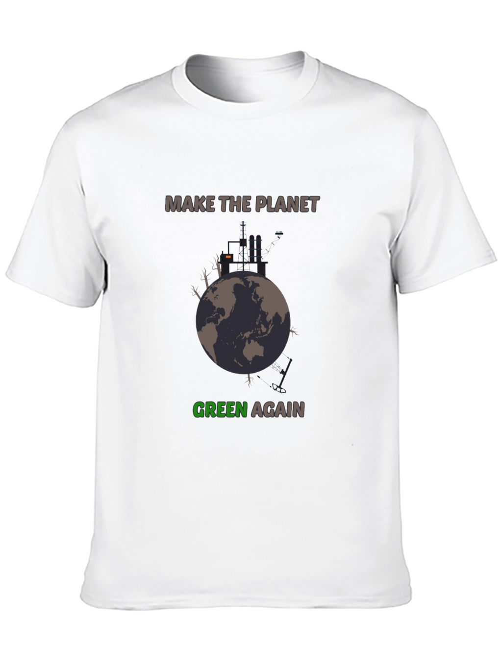 Planet Green Again Graphic Tee - Eco-Friendly Style