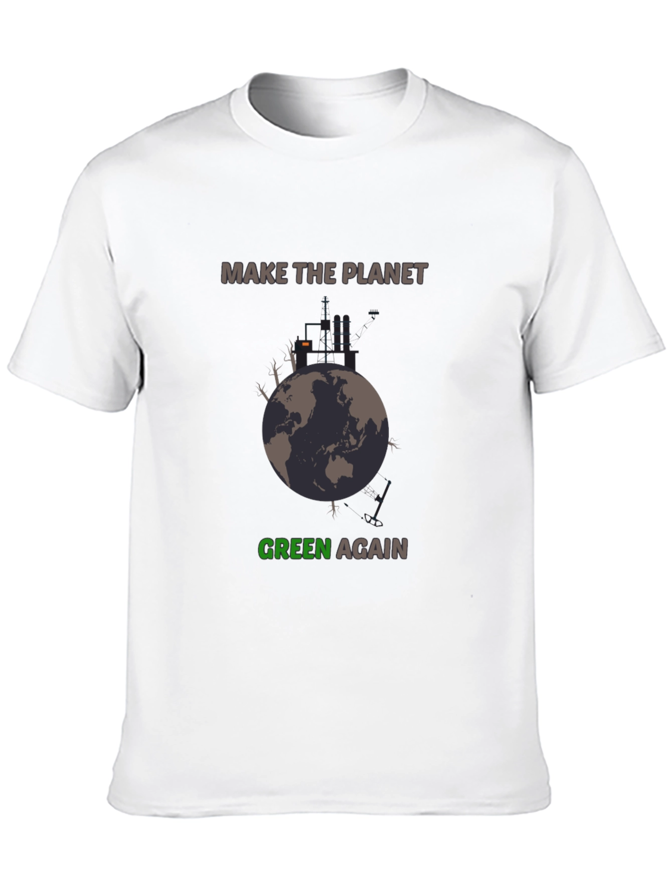 Planet Green Again Graphic Tee - Eco-Friendly Style