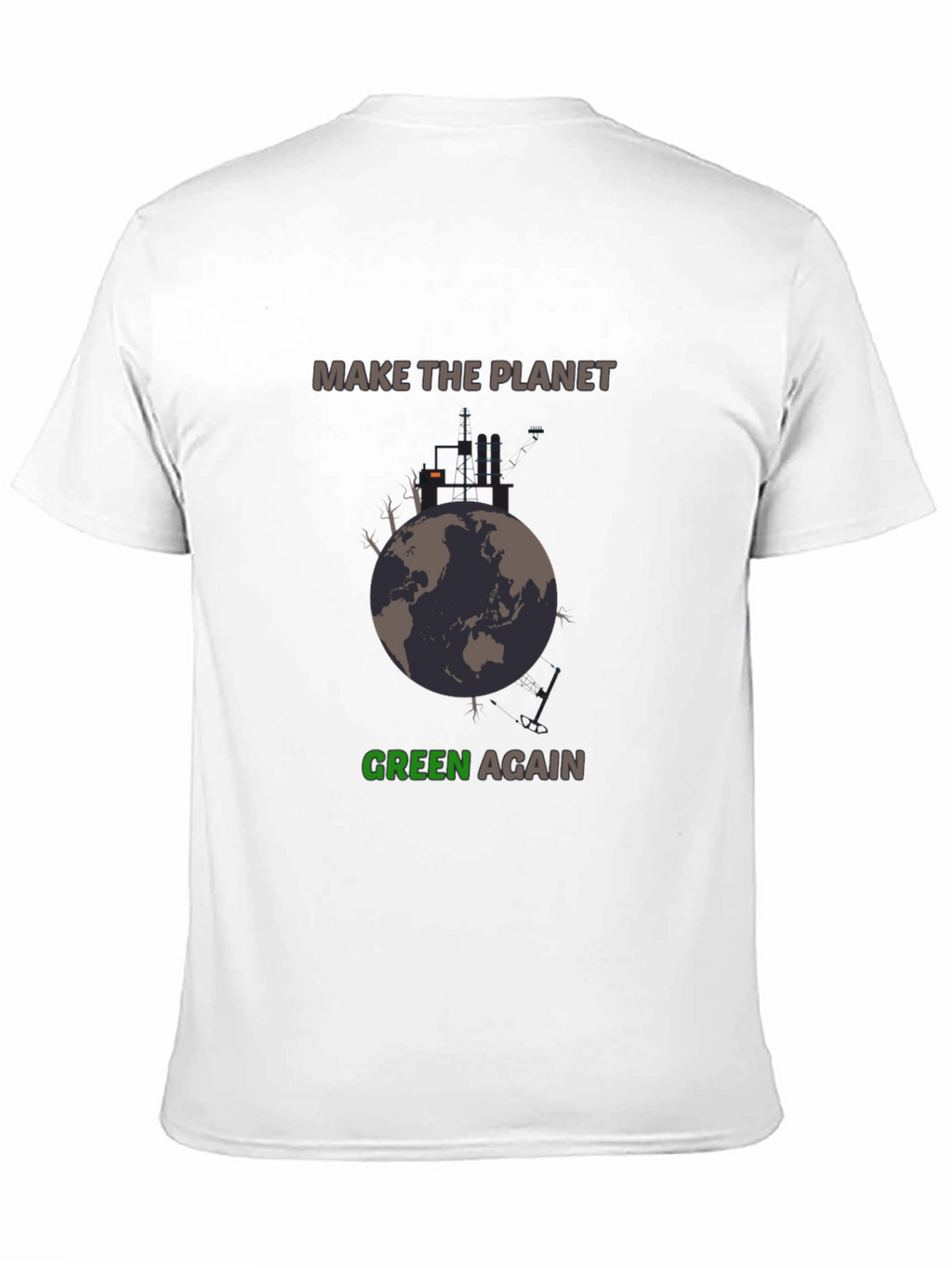 Planet Green Again Graphic Tee - Eco-Friendly Style