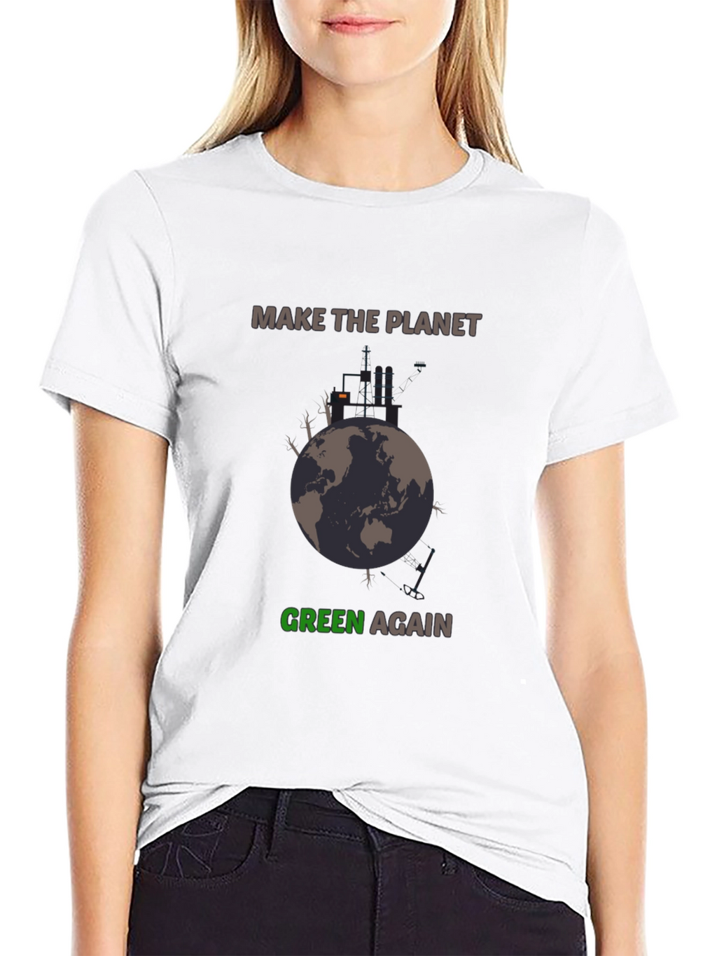 Planet Green Again Graphic Tee - Eco-Friendly Style