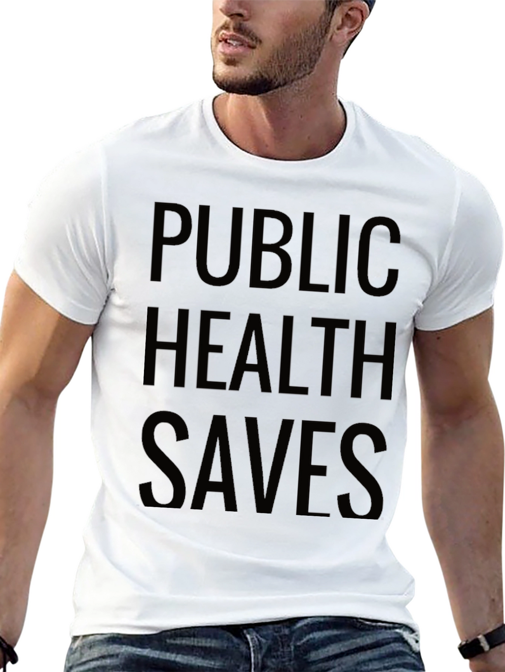 Public Health Saves Black T-Shirt
