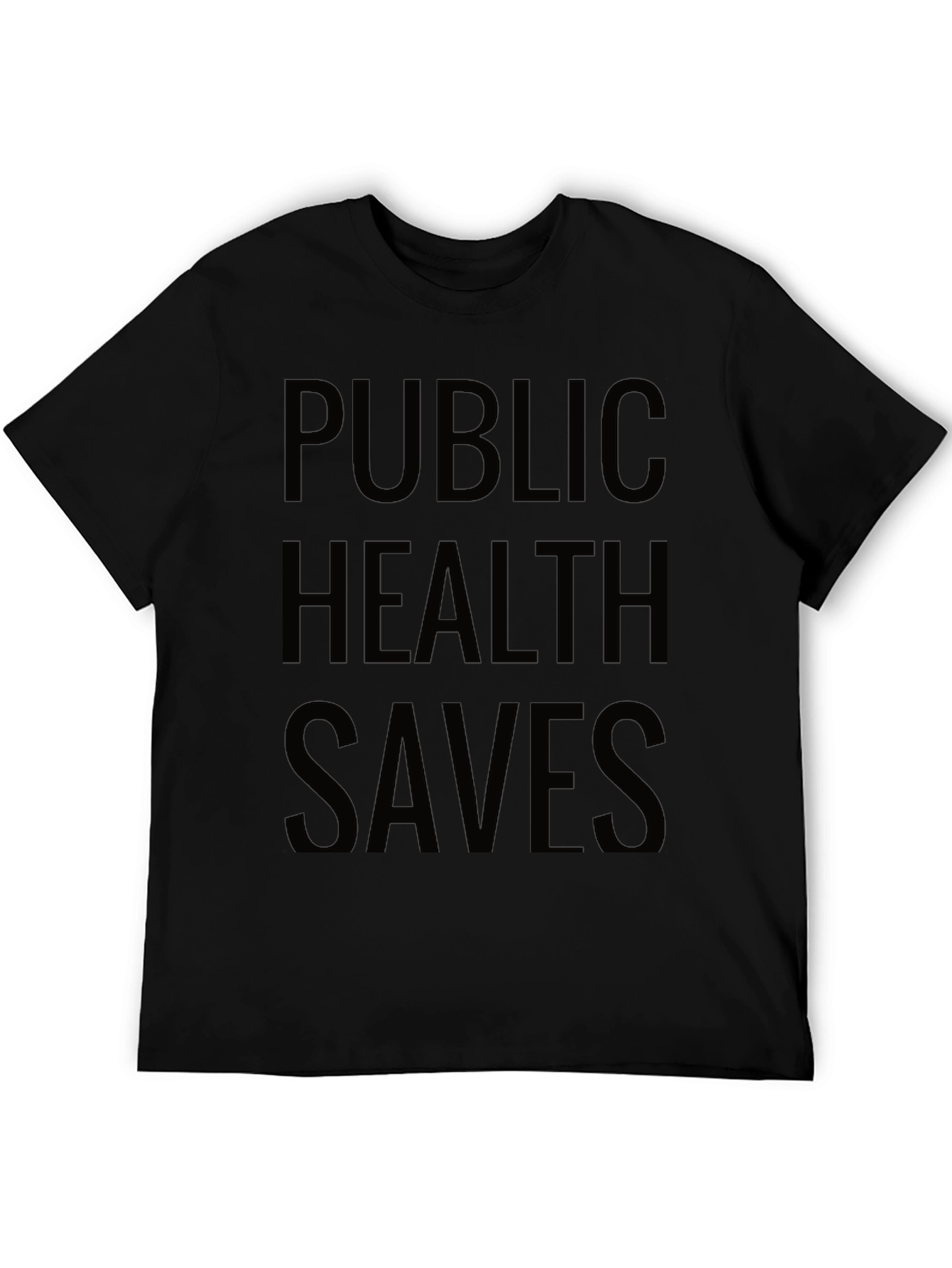 Public Health Saves Black T-Shirt