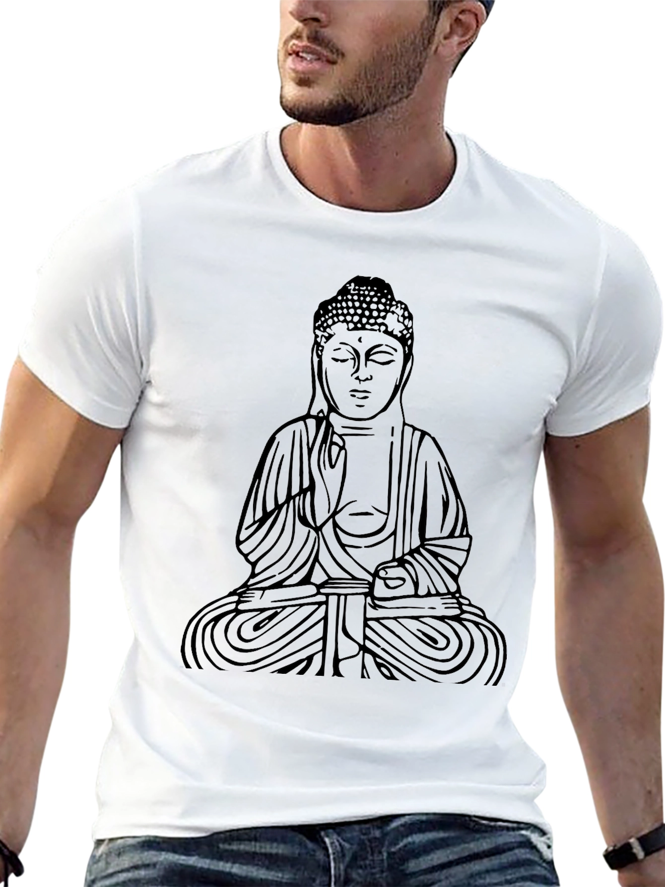 Buddha Graphic Black T-Shirt