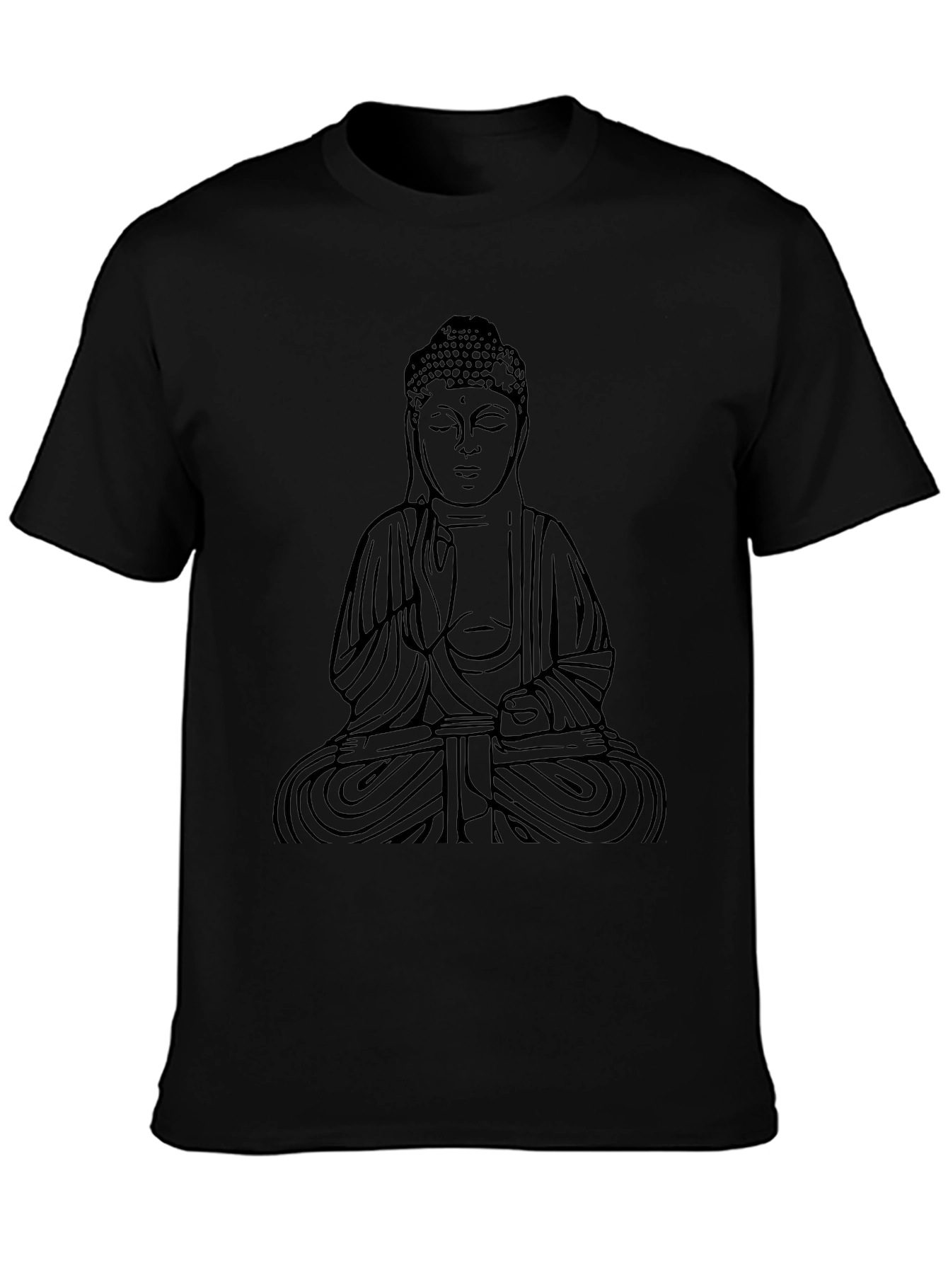 Buddha Graphic Black T-Shirt