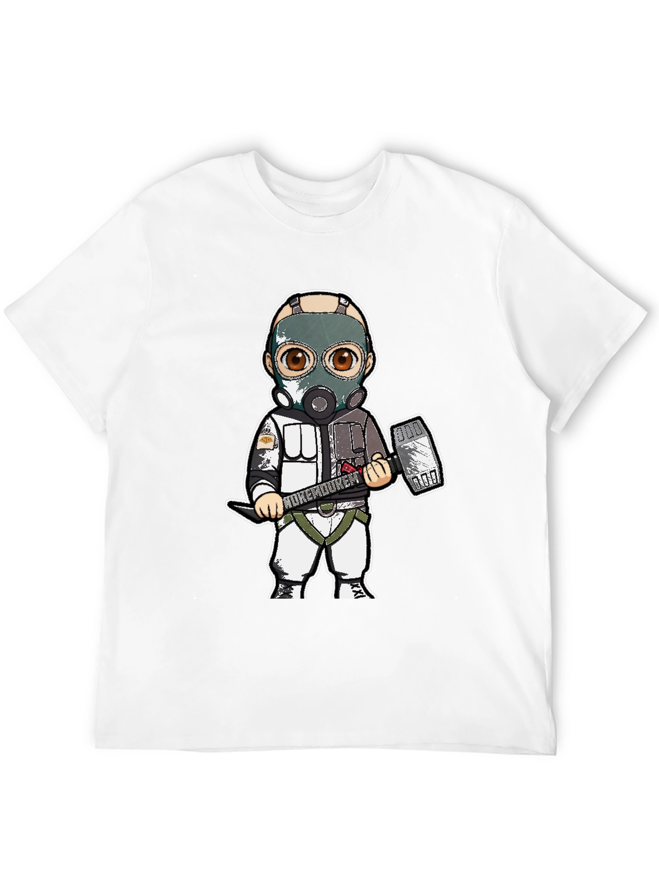 Rukemduker Cartoon Graphic Tee - Black