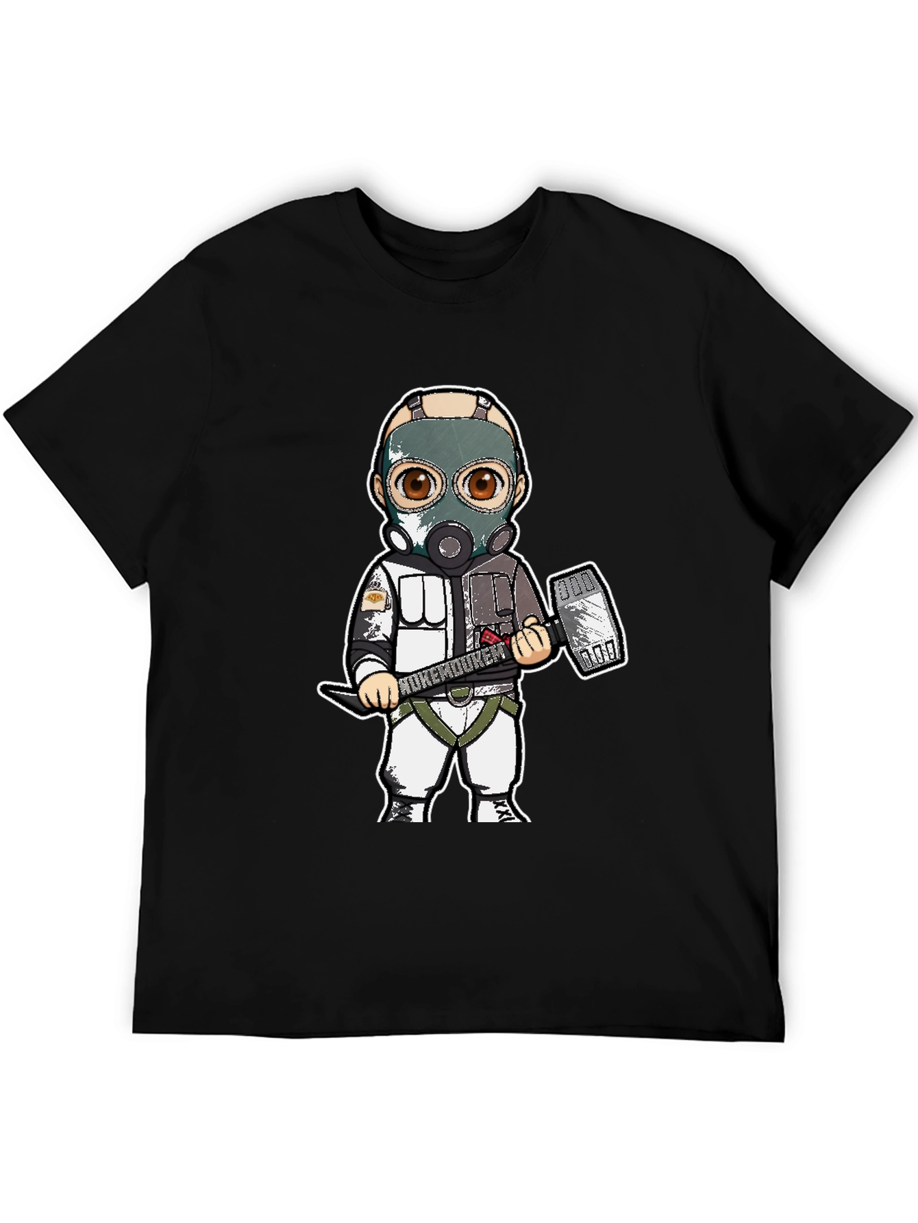 Rukemduker Cartoon Graphic Tee - Black