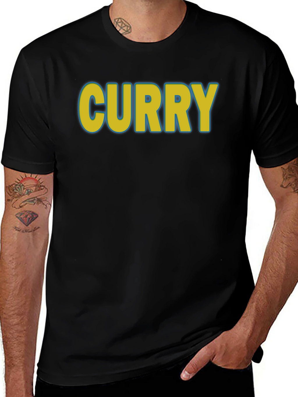 Curry Graphic T-Shirt - Stylish Fan Apparel