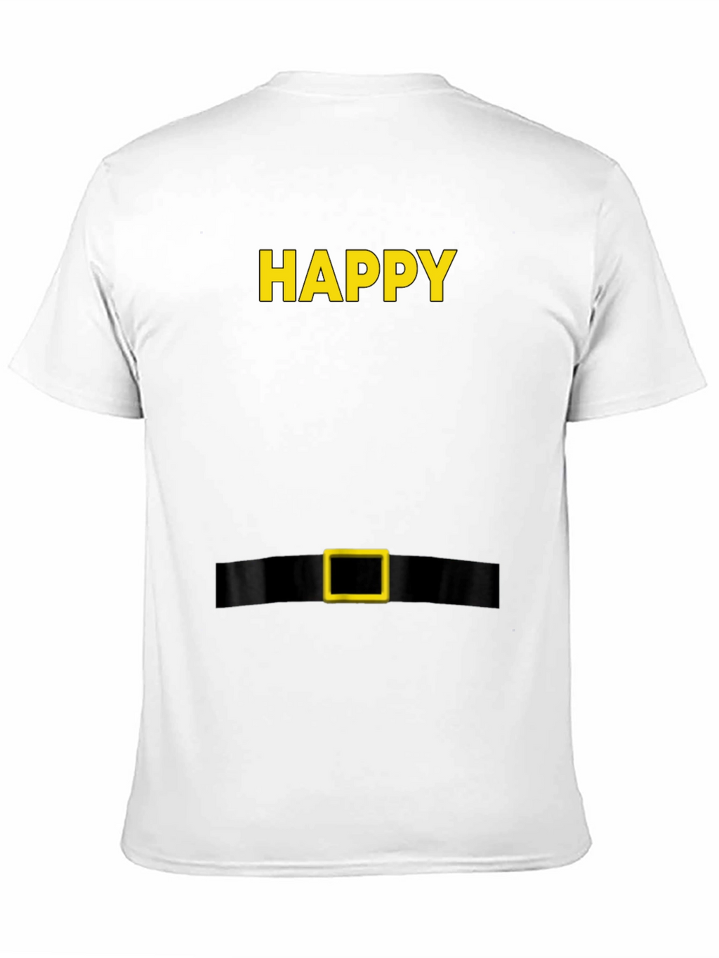 Happy Elf Costume T-Shirt - Black Holiday Tee