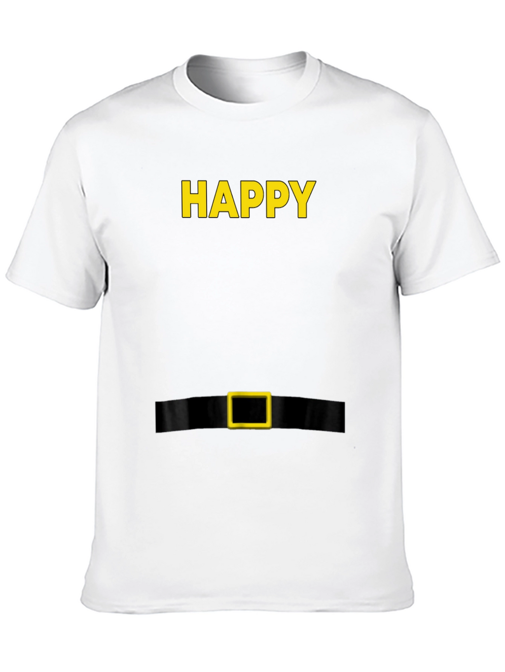 Happy Elf Costume T-Shirt - Black Holiday Tee