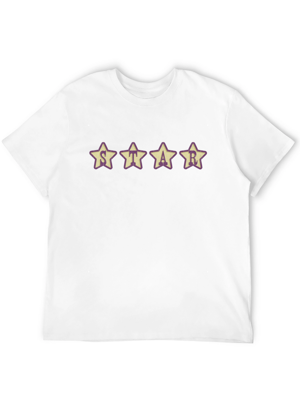 Star Graphic T-Shirt - Casual Crew Neck Tee