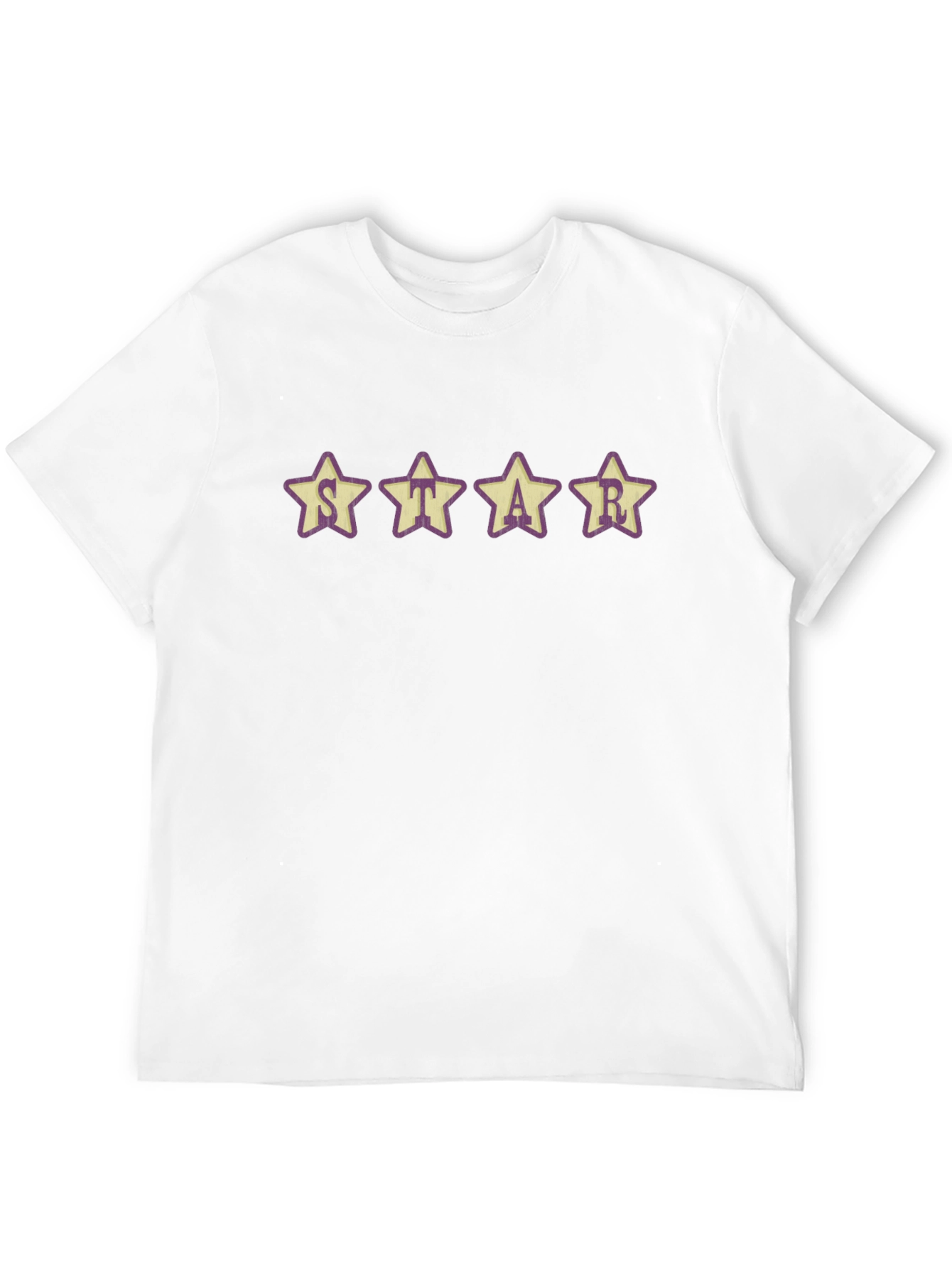 Star Graphic T-Shirt - Casual Crew Neck Tee