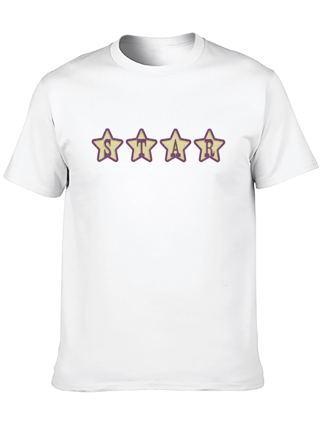 Star Graphic T-Shirt - Casual Crew Neck Tee