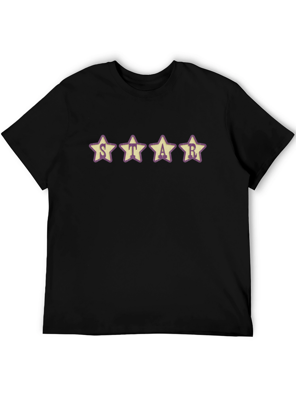 Star Graphic T-Shirt - Casual Crew Neck Tee