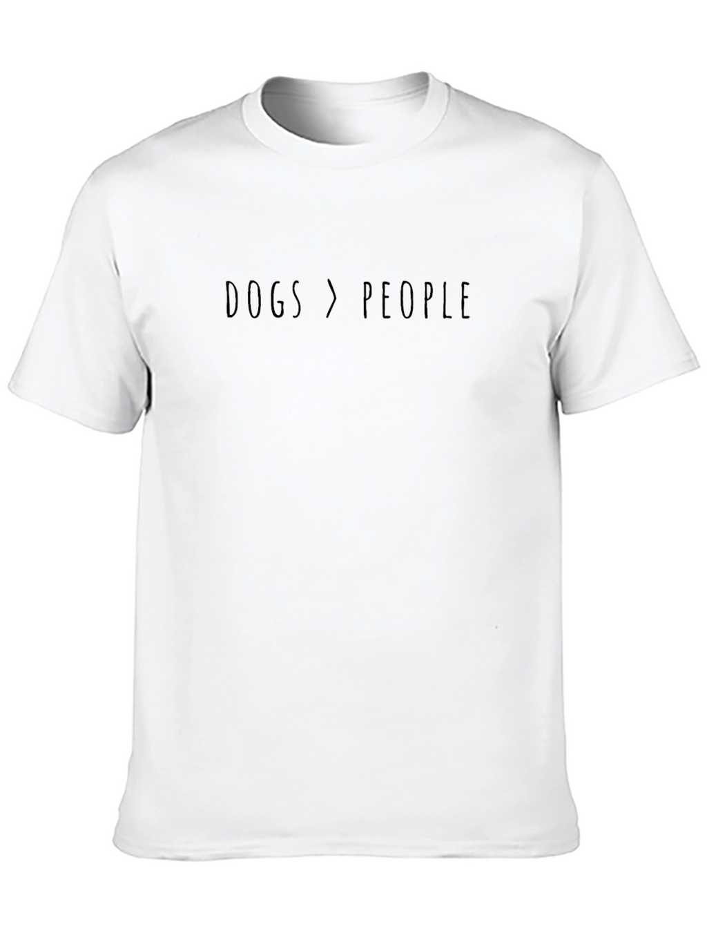 Dogs > People Graphic Tee - Black Cotton T-Shirt