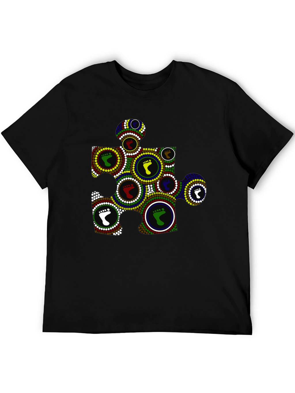 Puzzle Piece Footprint Tee