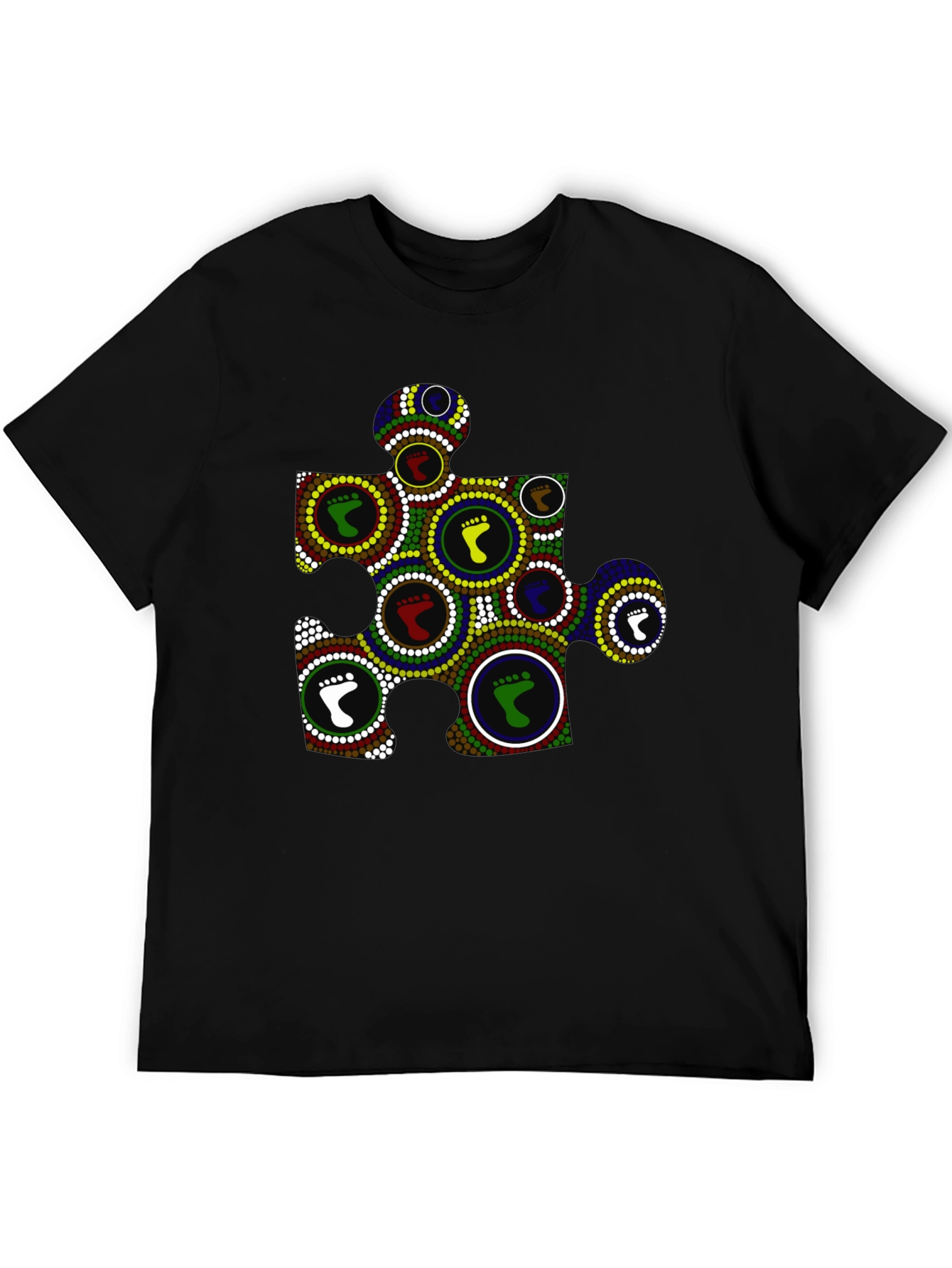 Puzzle Piece Footprint Tee
