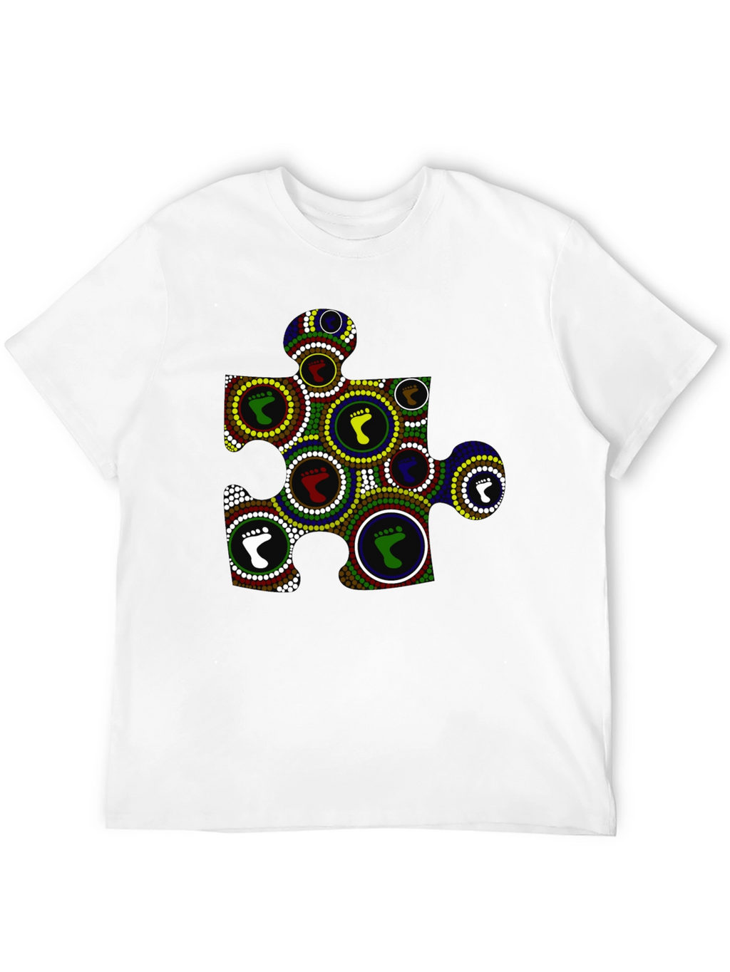 Puzzle Piece Footprint Tee