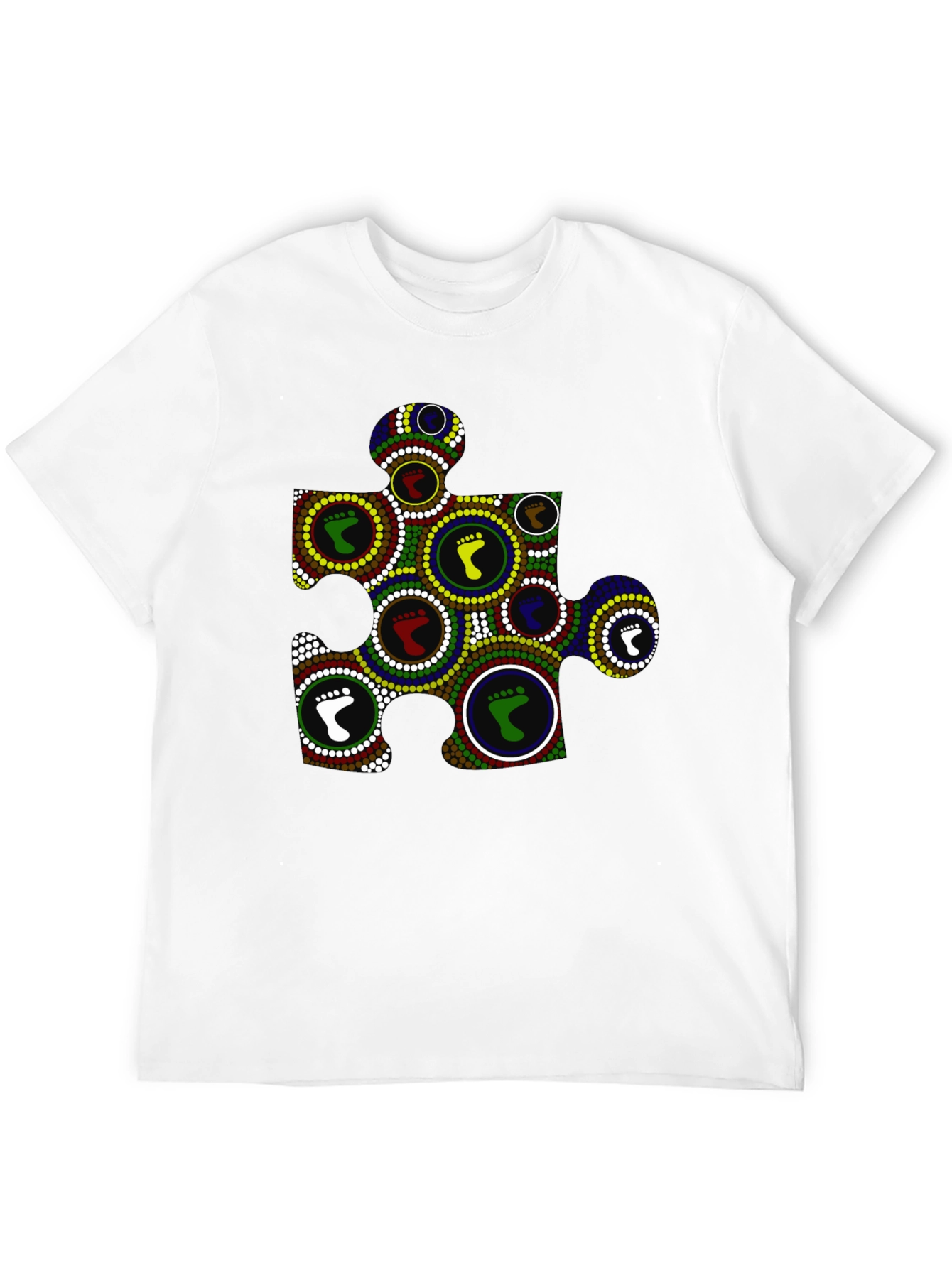 Puzzle Piece Footprint Tee