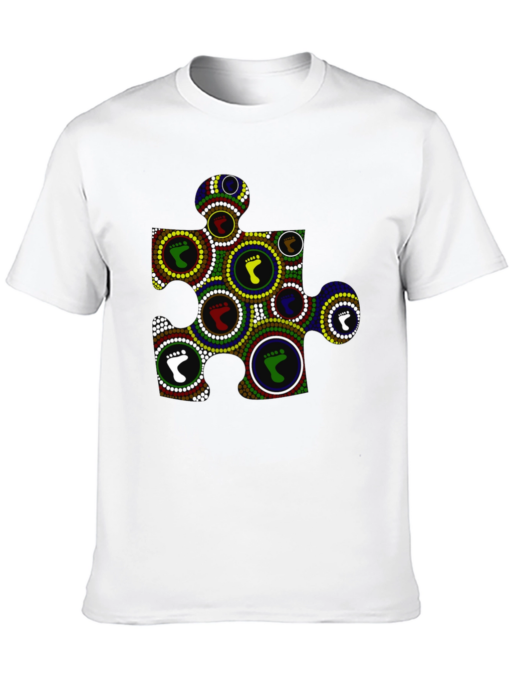 Puzzle Piece Footprint Tee