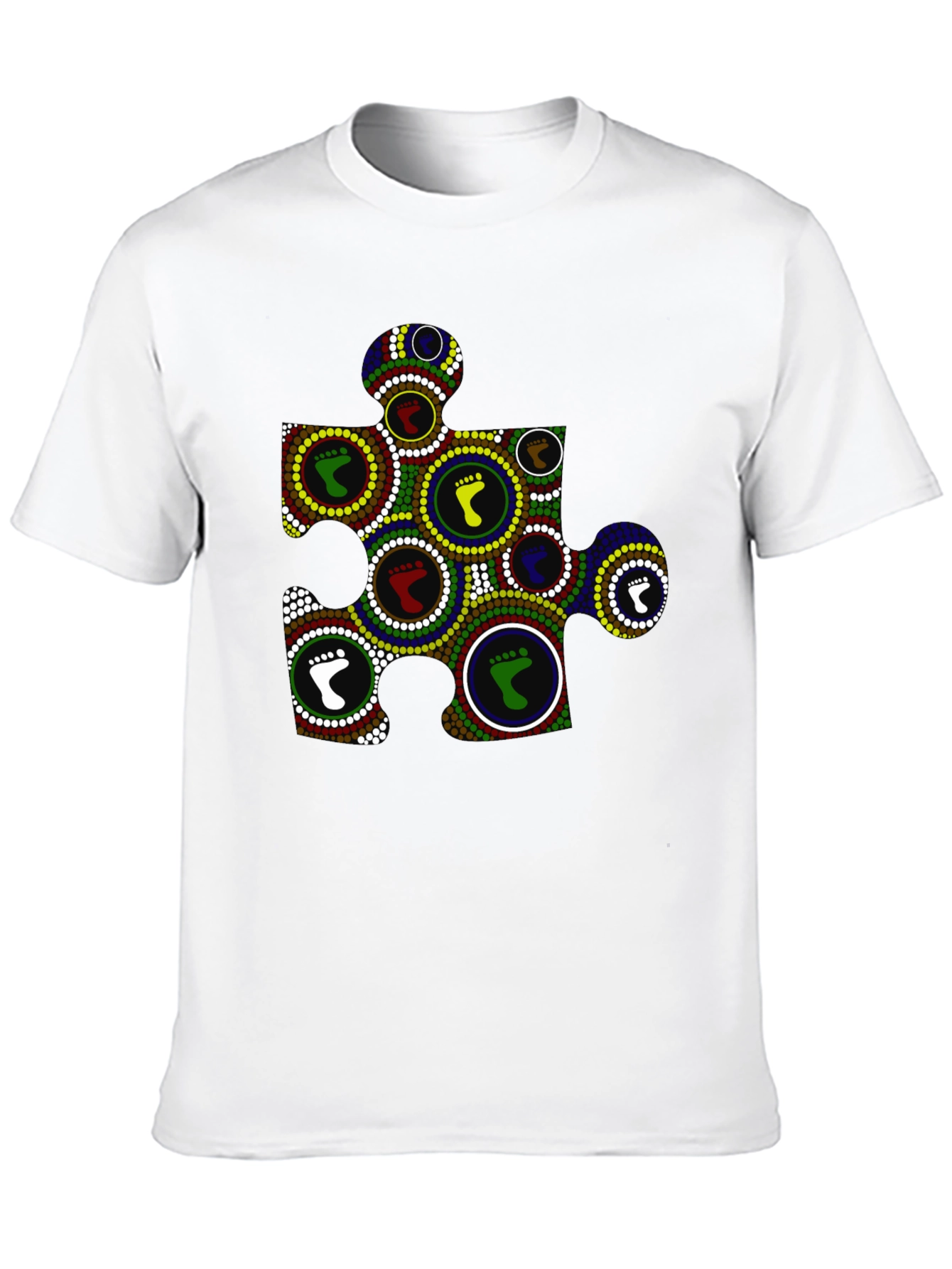 Puzzle Piece Footprint Tee