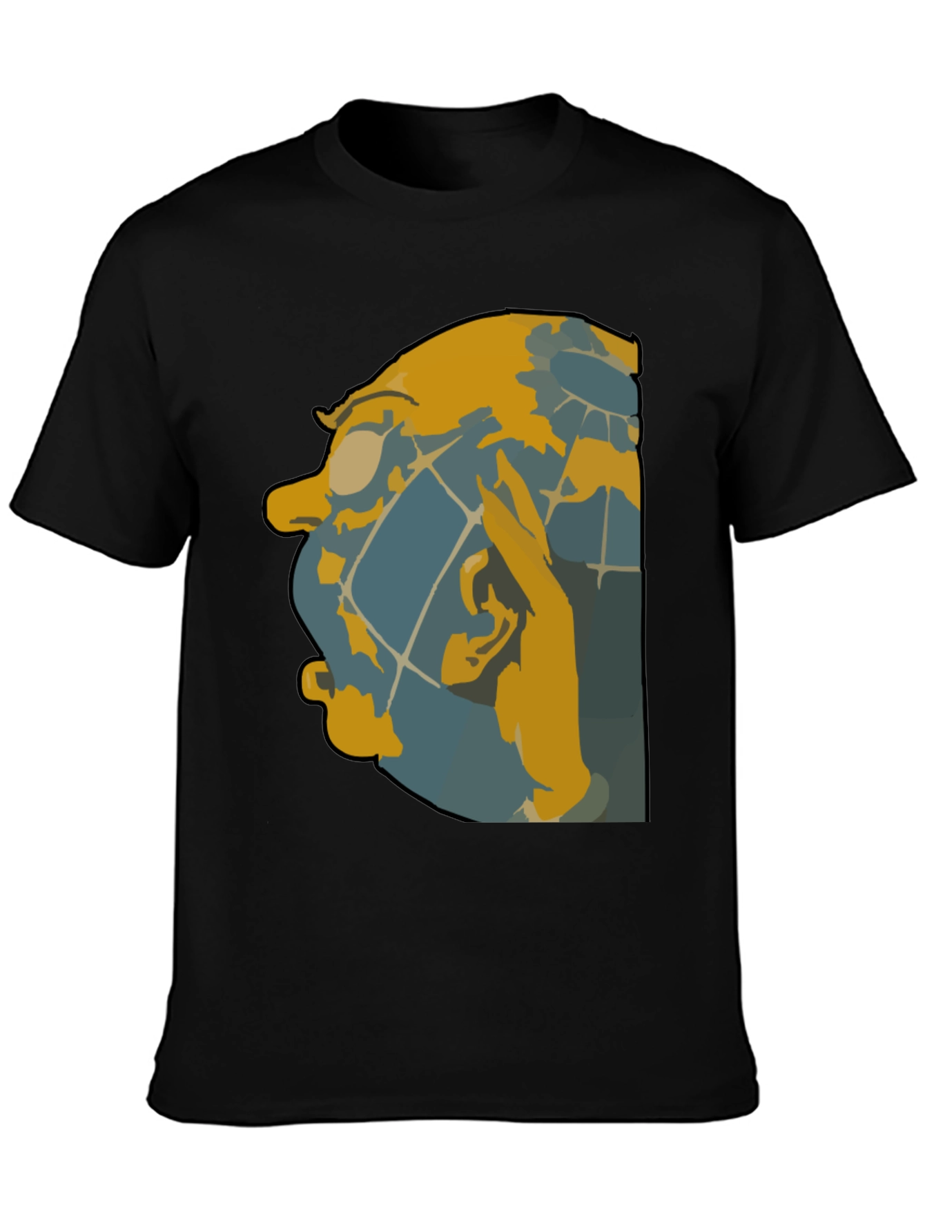 Unique Graphic Tee - Abstract Face Design